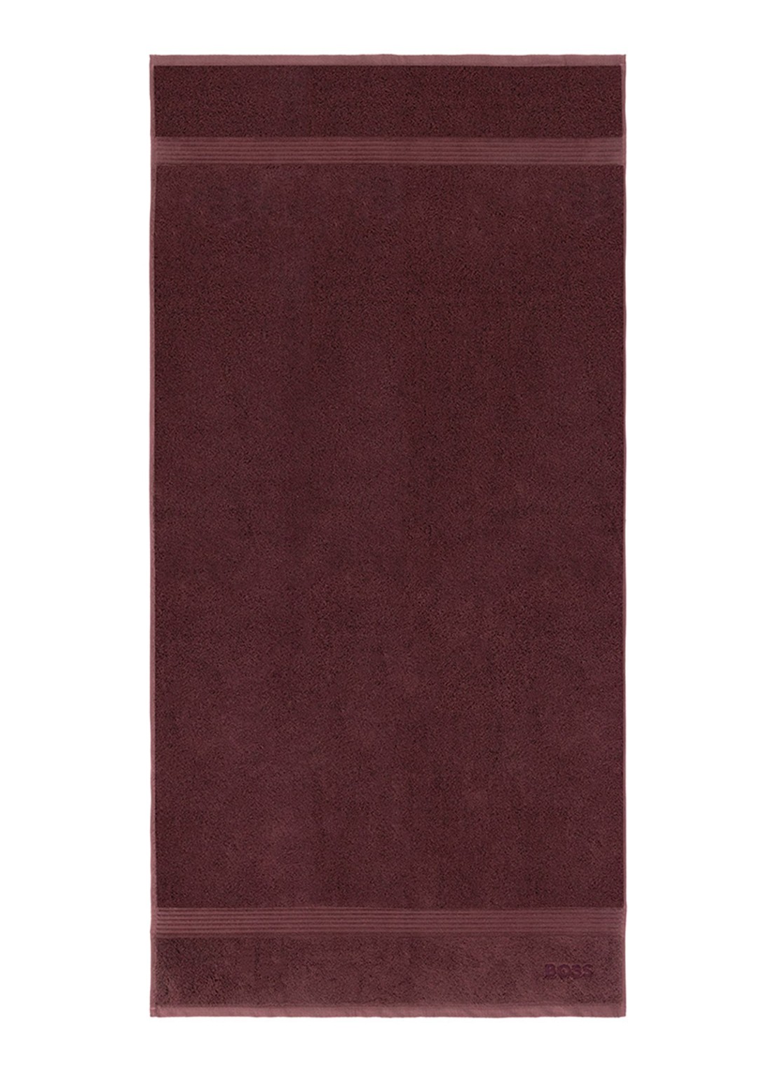 BOSS Loft badhanddoek - 700g/m² - 70 x 140 cm  - voorkant 2 donkerbruin