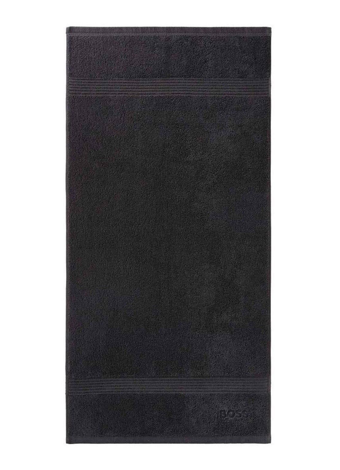 BOSS Loft badhanddoek - 700g/m² - 50 x 100 cm  - voorkant 4 zwart