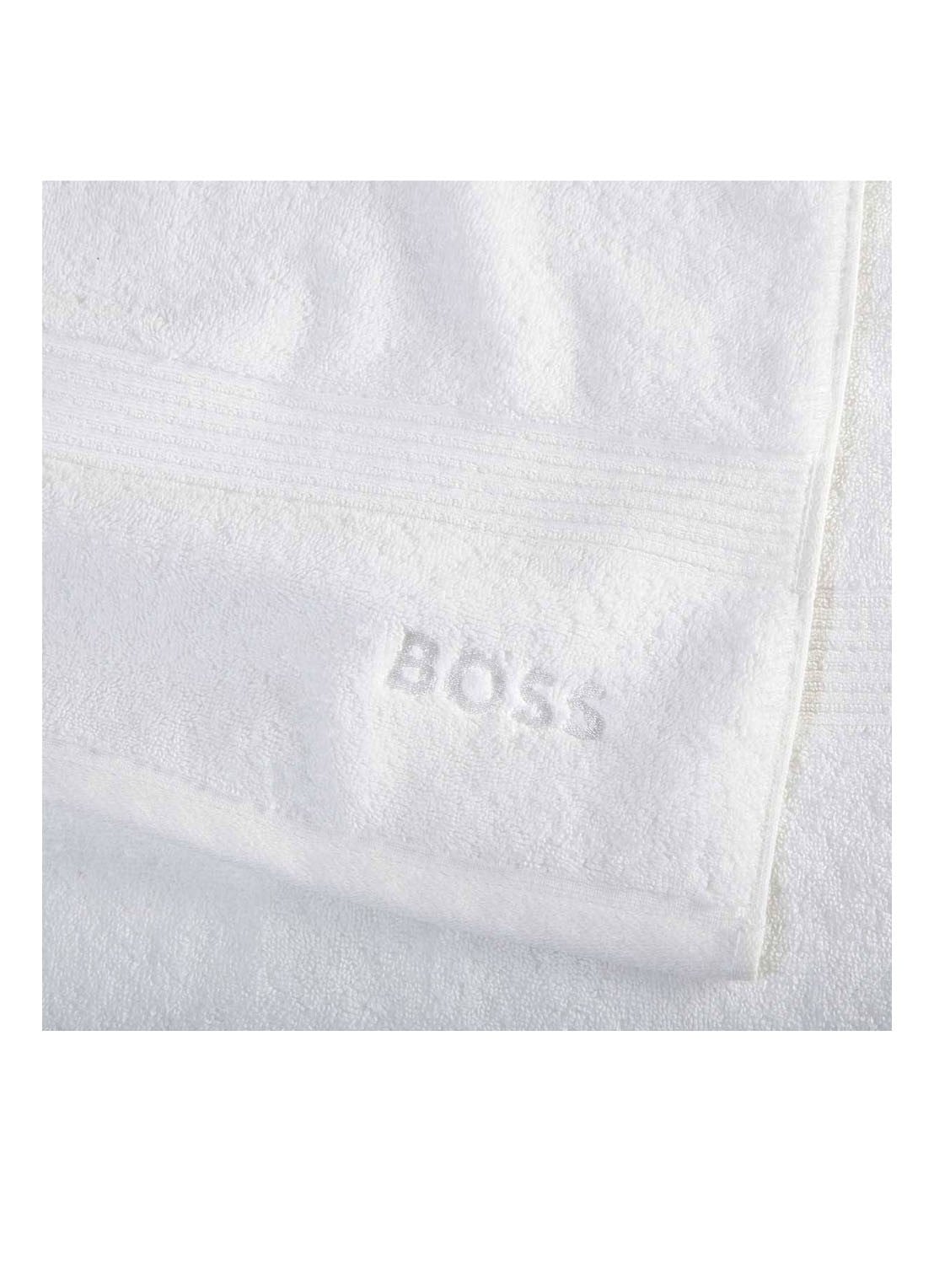 BOSS Loft badhanddoek - 700g/m² - 50 x 100 cm  - voorkant 3 wit