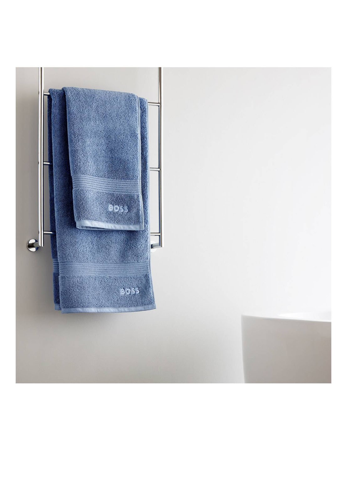 BOSS Loft gastendoek - 700g/m² - 40 x 60 cm  - detail 4 lavendel