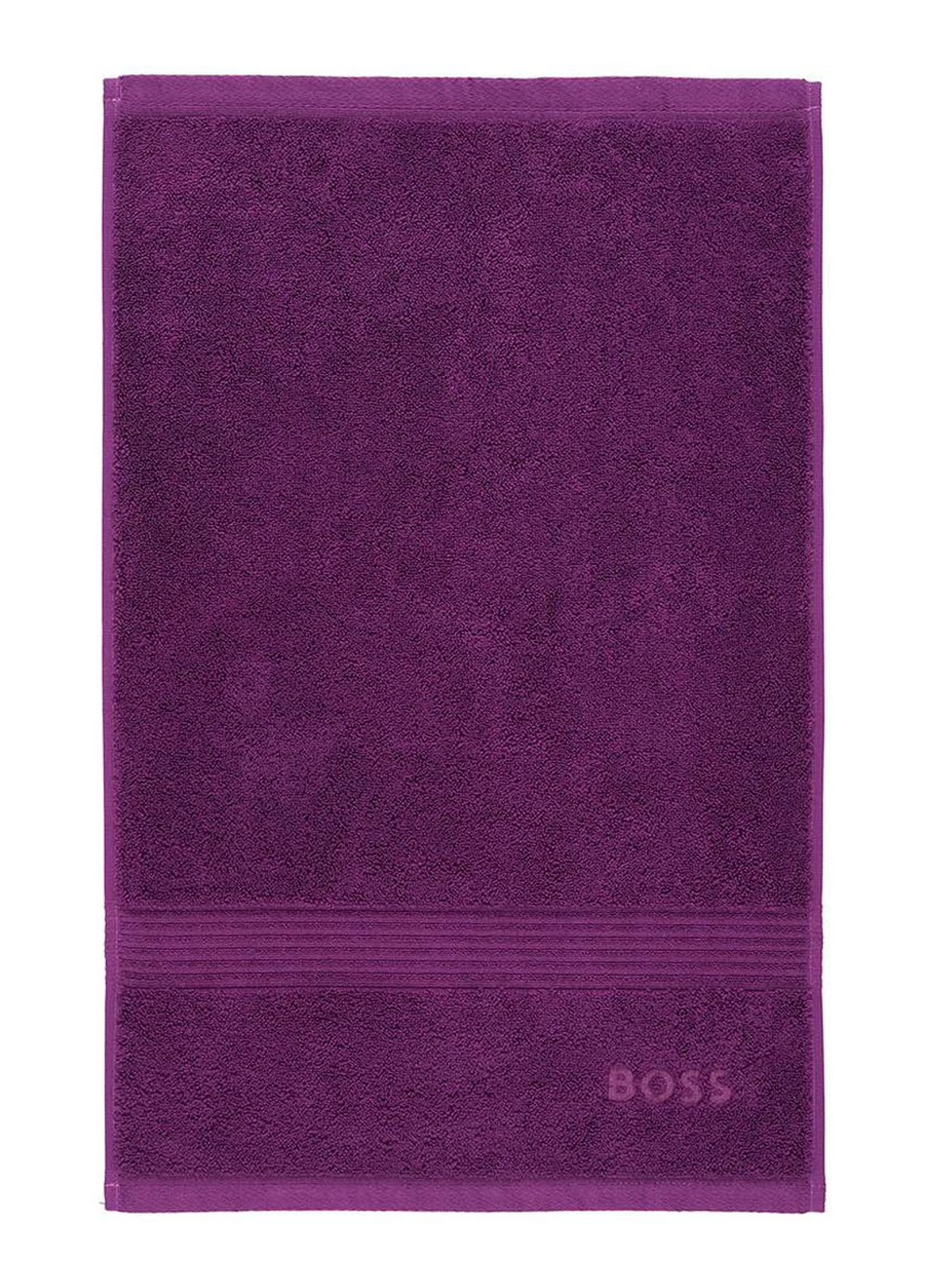 BOSS Loft gastendoek - 700g/m² - 40 x 60 cm  - voorkant paars