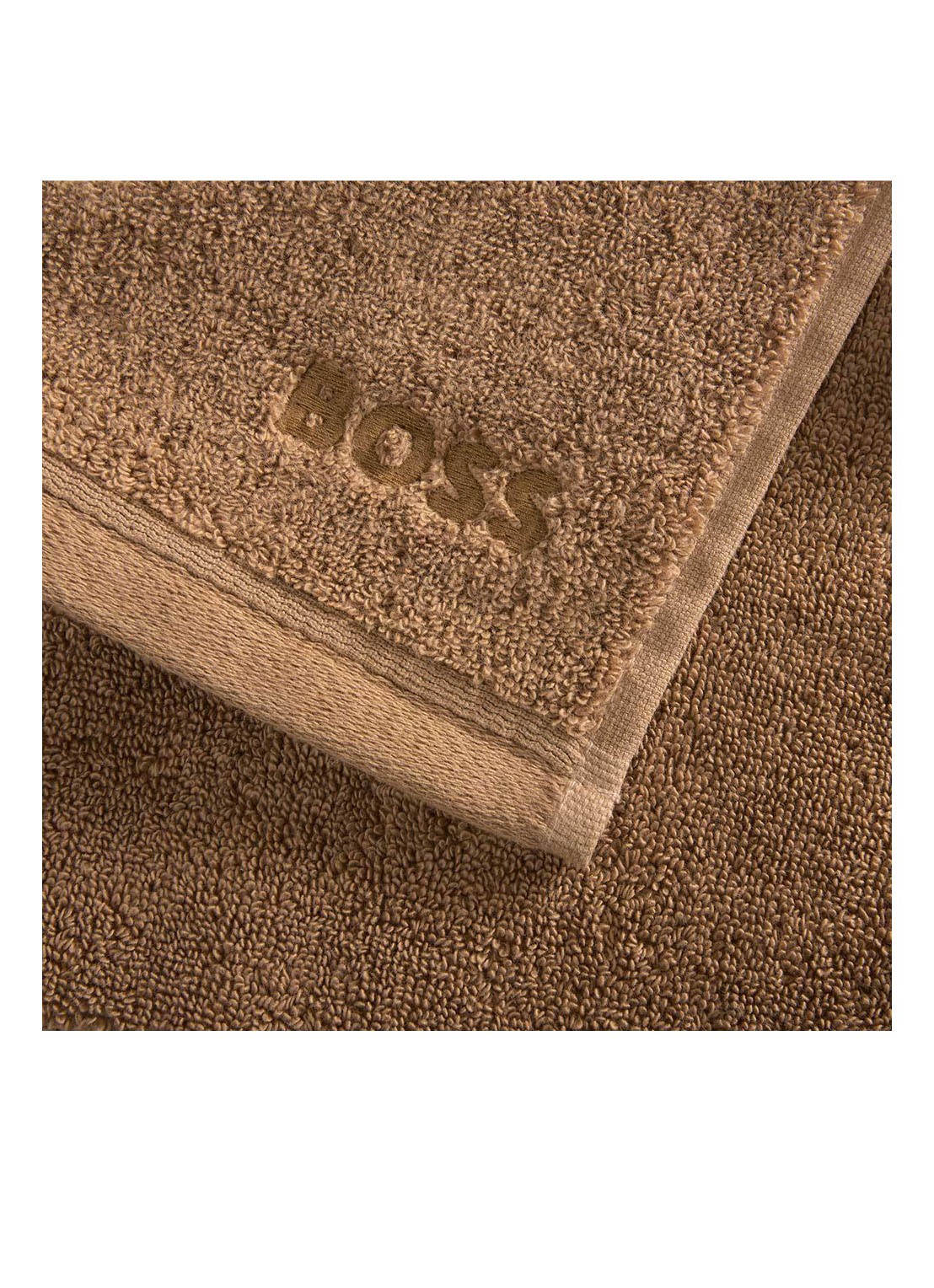 BOSS Loft gastendoek - 700g/m² - 30 x 30 cm  - voorkant 5 camel