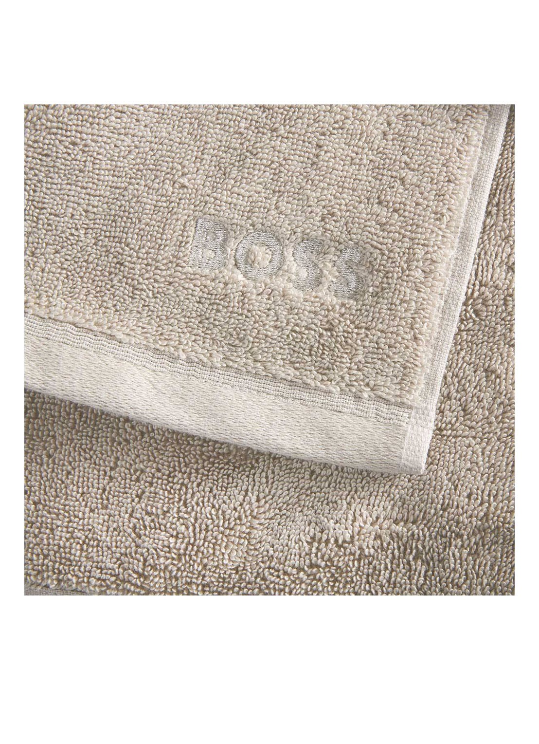 BOSS Loft gastendoek - 700g/m² - 30 x 30 cm  - voorkant 3 grijsmele