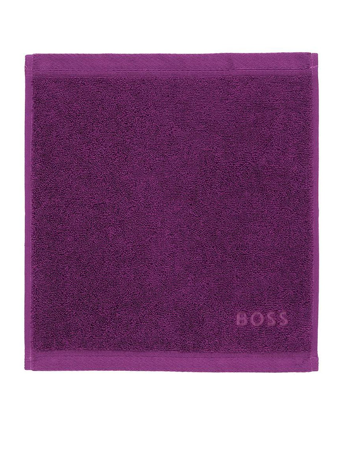 BOSS Loft gastendoek - 700g/m² - 30 x 30 cm  - voorkant paars