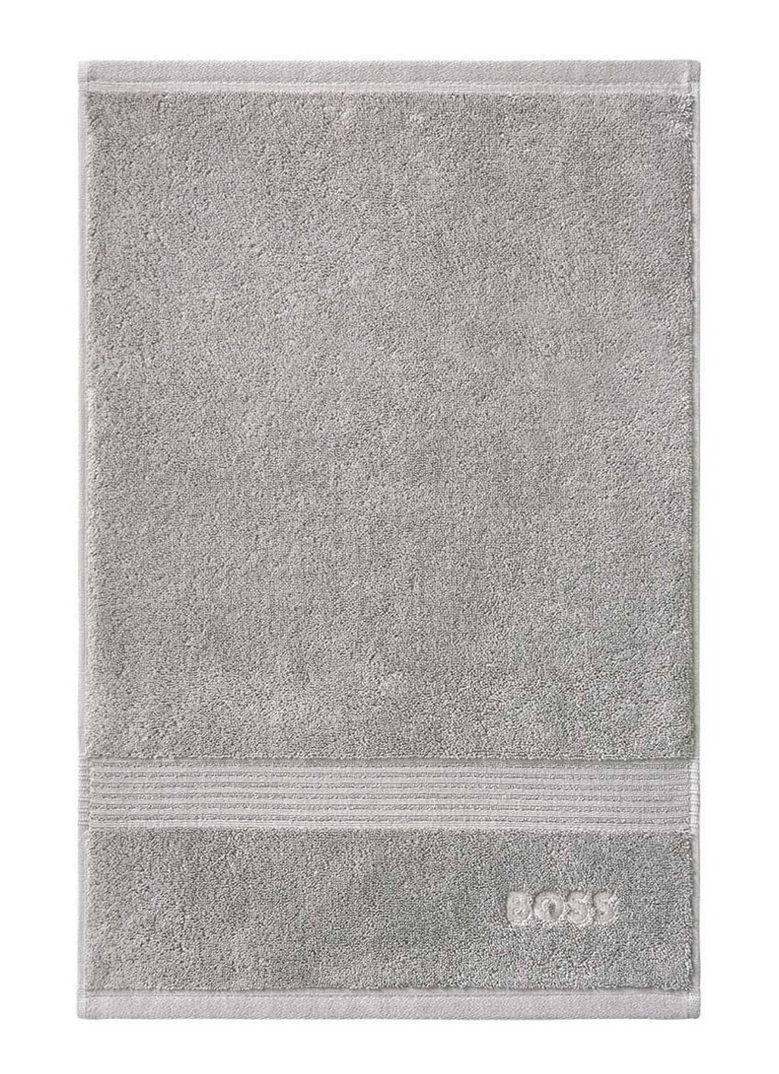 BOSS Loft gastendoek - 700g/m² - 40 x 60 cm  - voorkant zilver