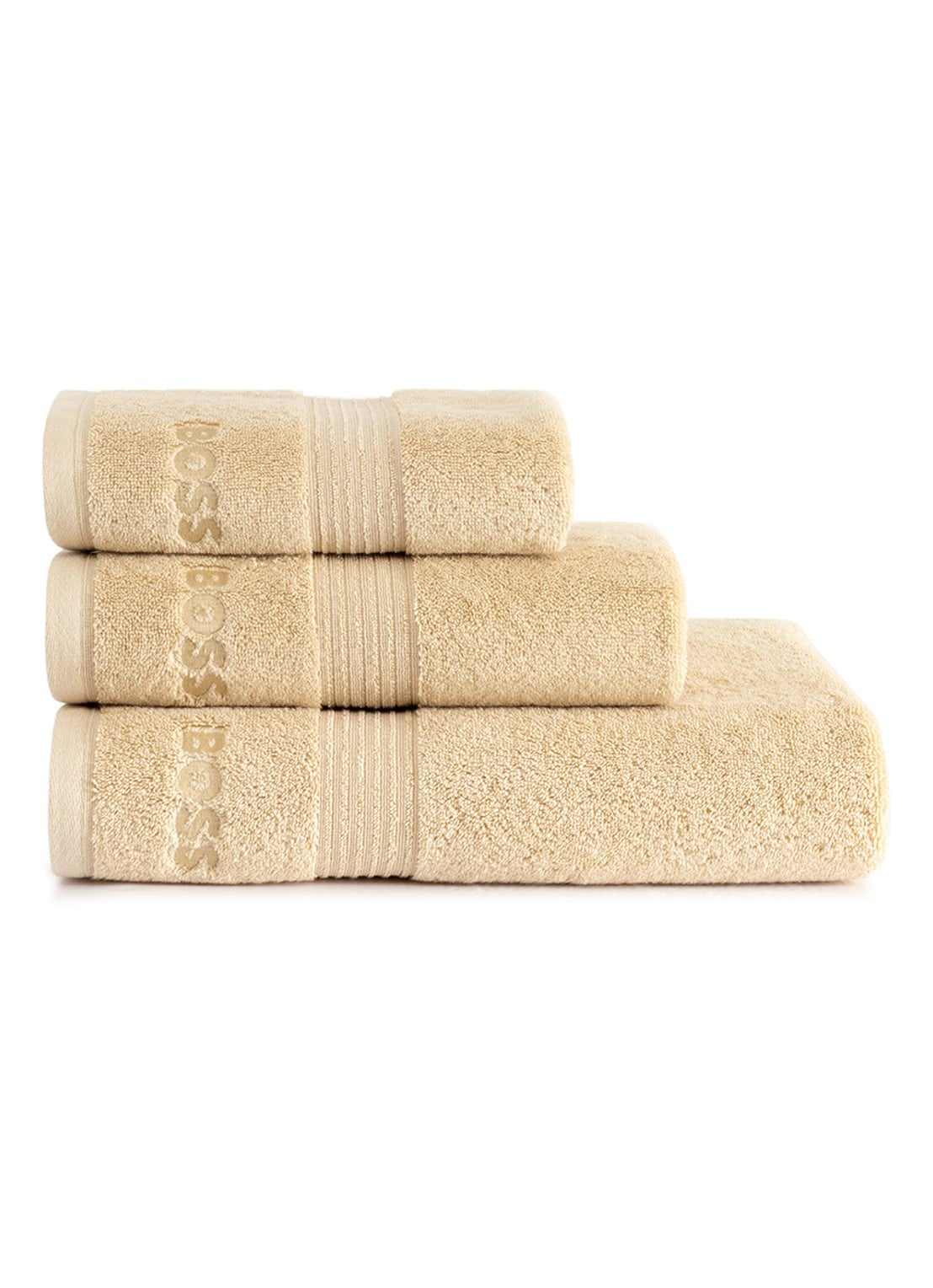 BOSS Loft gastendoek - 700g/m² - 40 x 60 cm  - achterkant 3 creme