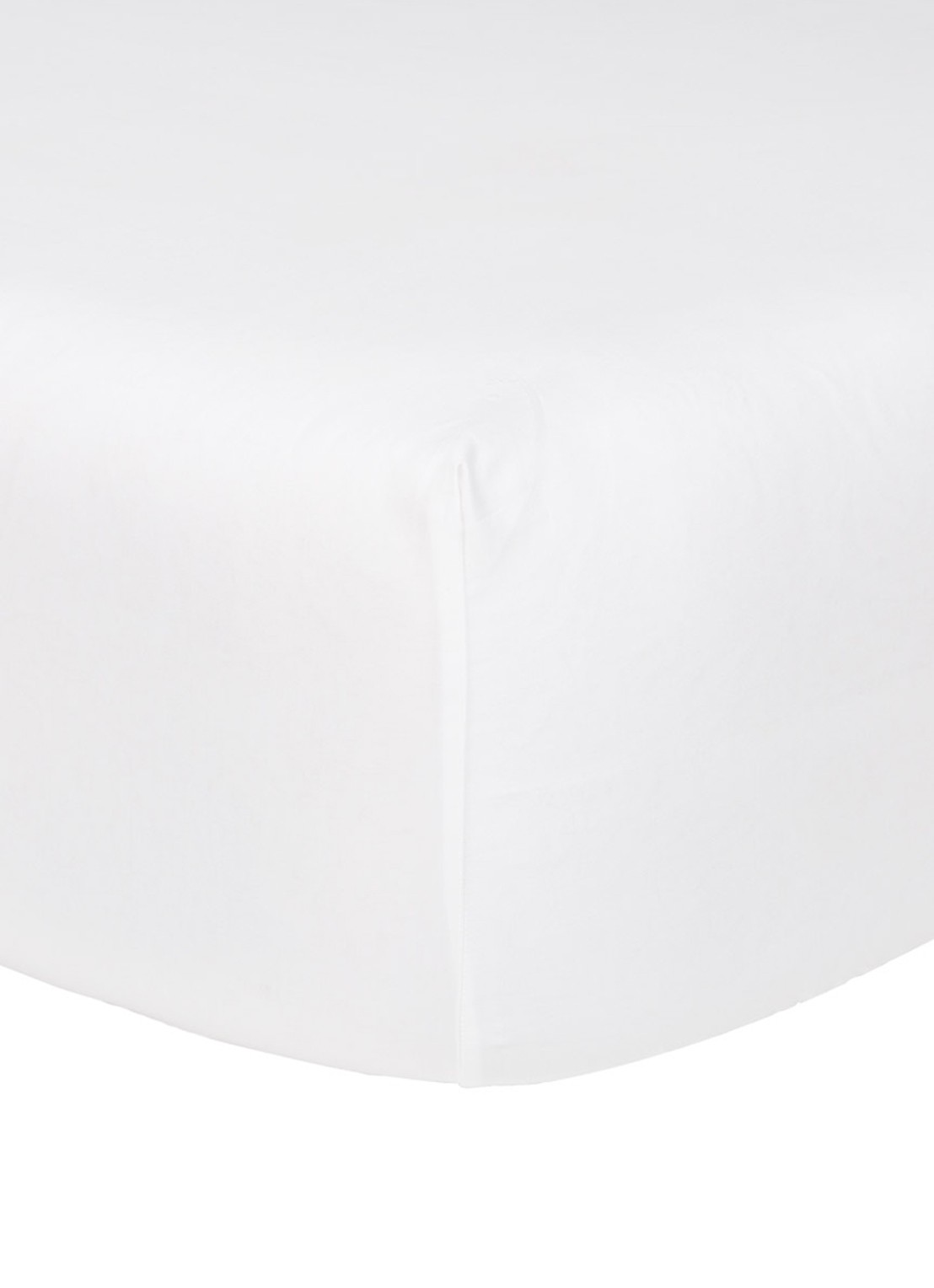 BOSS Loft hoeslaken van katoensatijn 120TC, hoekhoogte 30 cm - voorkant 3 wit