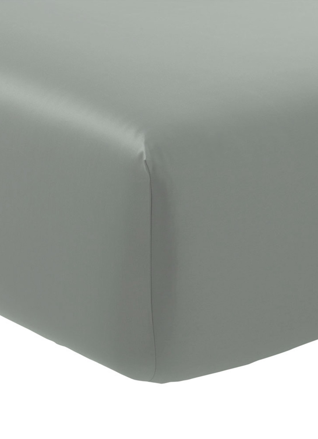BOSS Loft hoeslaken van katoensatijn 120TC, hoekhoogte 30 cm - voorkant grijs