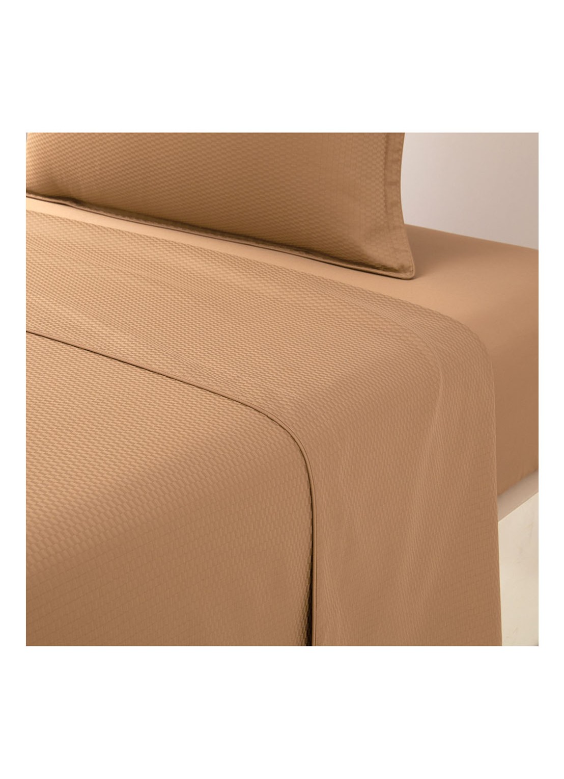 BOSS Loft laken van katoensatijn 300TC   - voorkant 6 camel