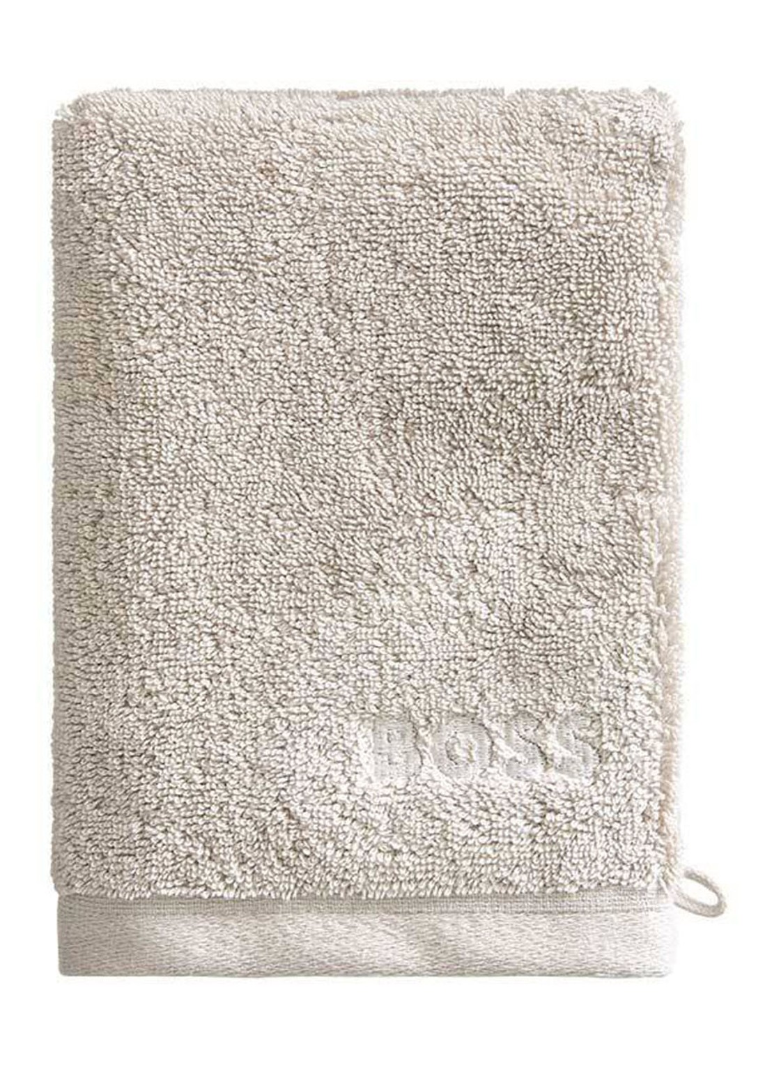 BOSS Loft washand - 700g/m² - 15 x 21 cm  - voorkant grijsmele