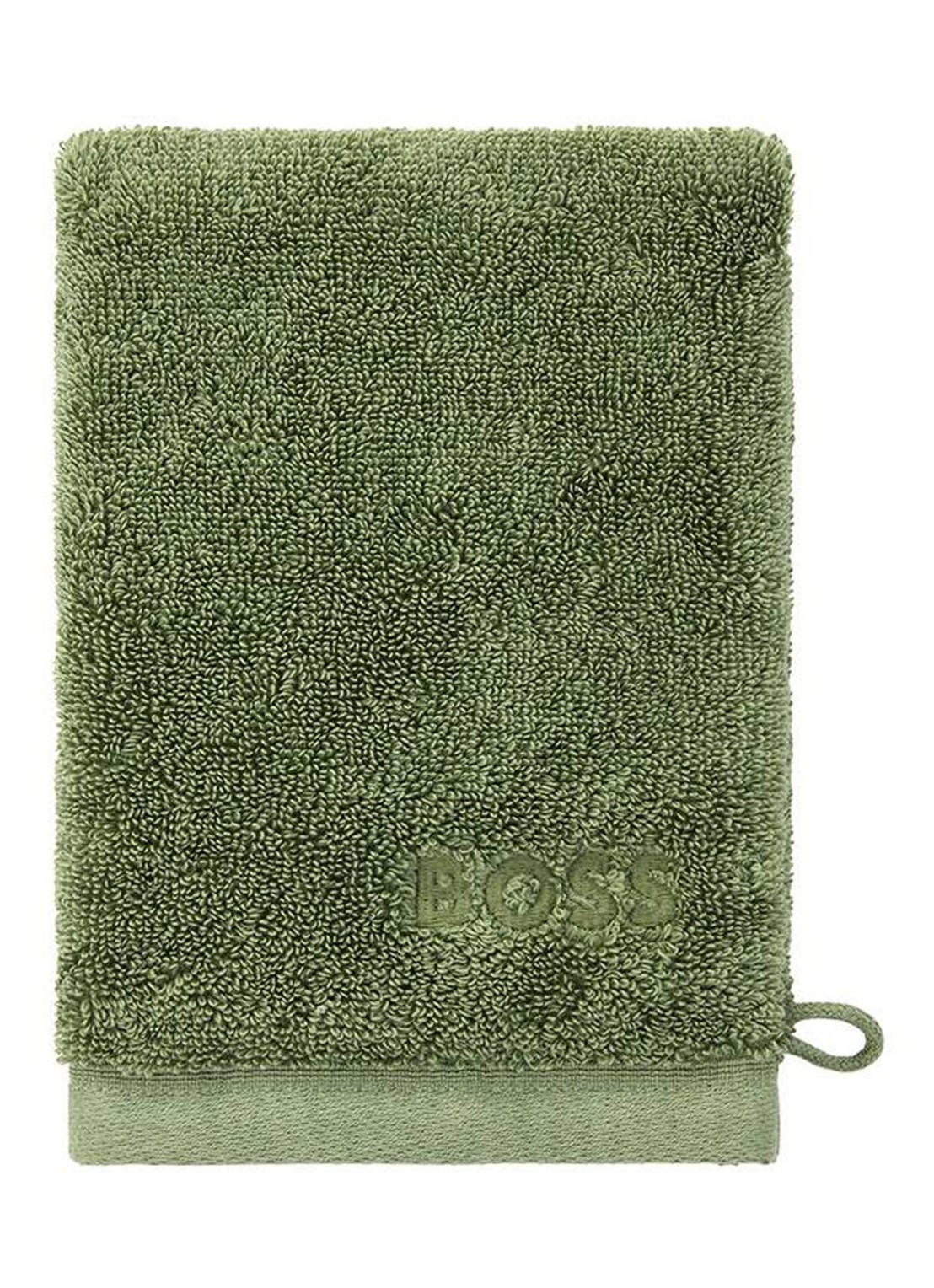 BOSS Loft washand - 700g/m² - 15 x 21 cm  - voorkant lichtgrijs