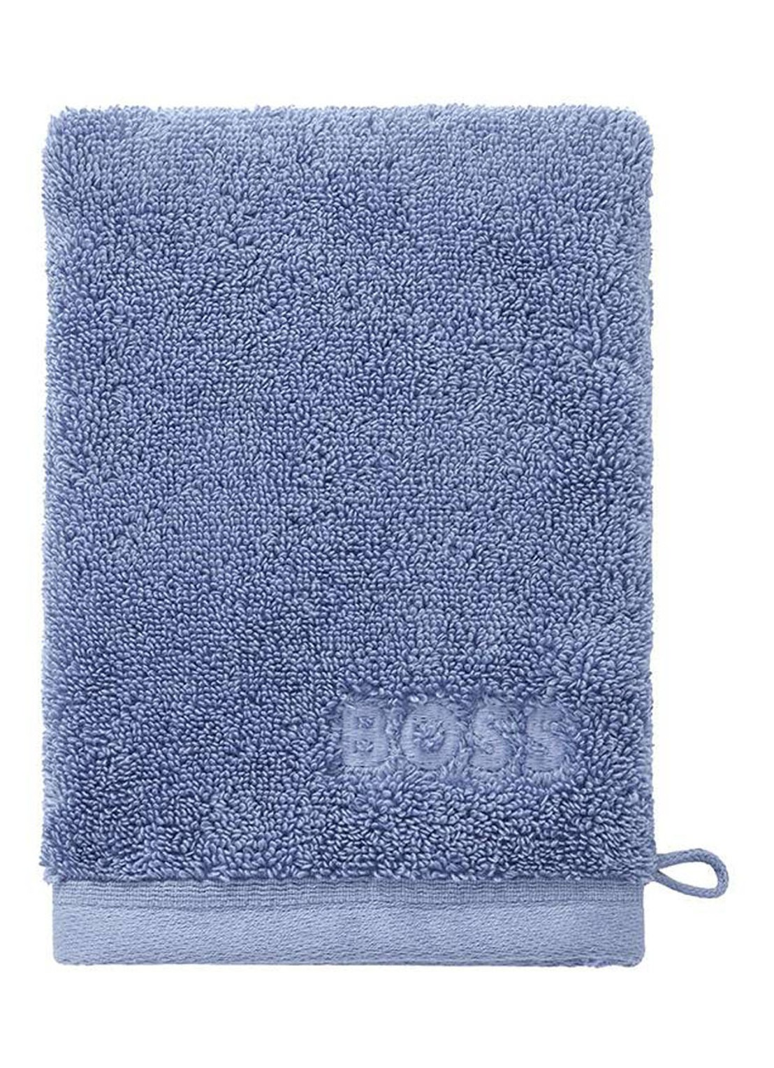 BOSS Loft washand - 700g/m² - 15 x 21 cm  - voorkant lichtblauw