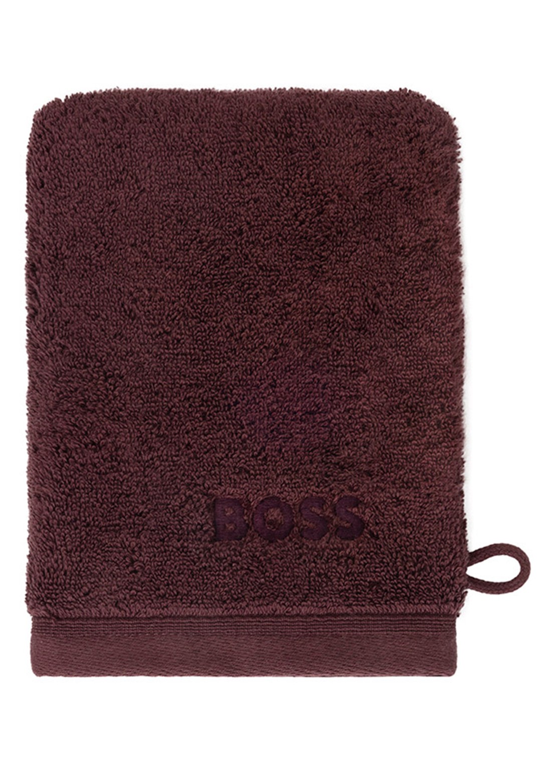 BOSS Loft washand - 700g/m² - 15 x 21 cm  - voorkant donkerbruin
