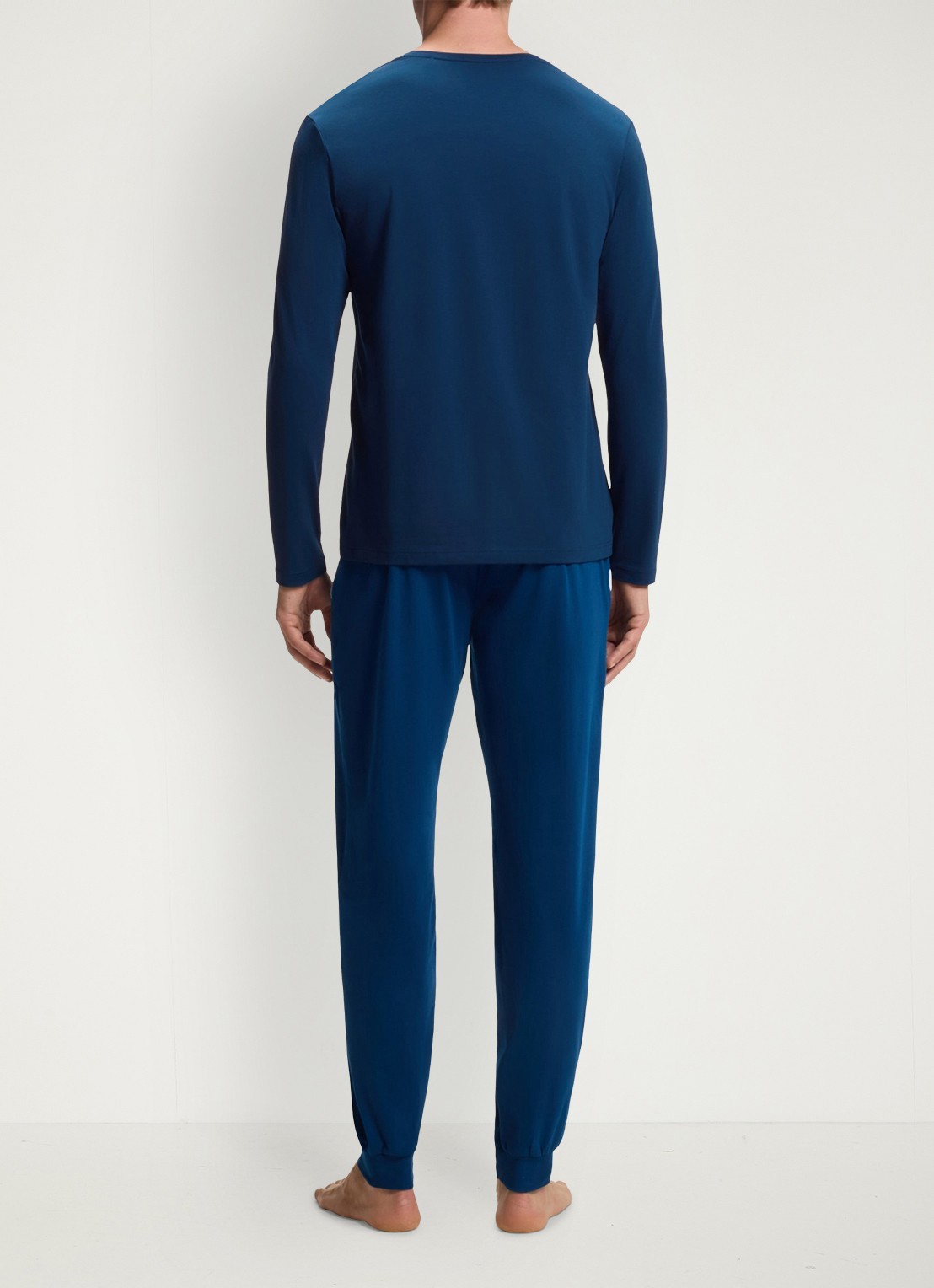 BOSS Longsleeve met logo - achterkant 3 donkerblauw