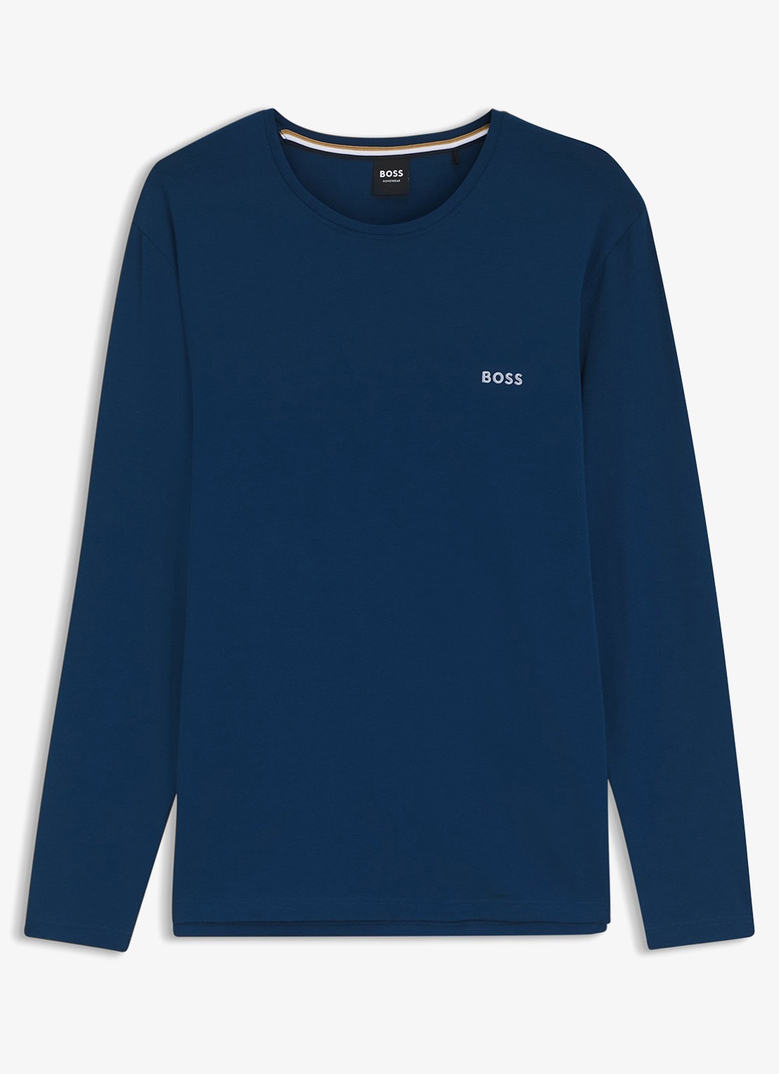 BOSS Longsleeve met logo - voorkant 4 donkerblauw