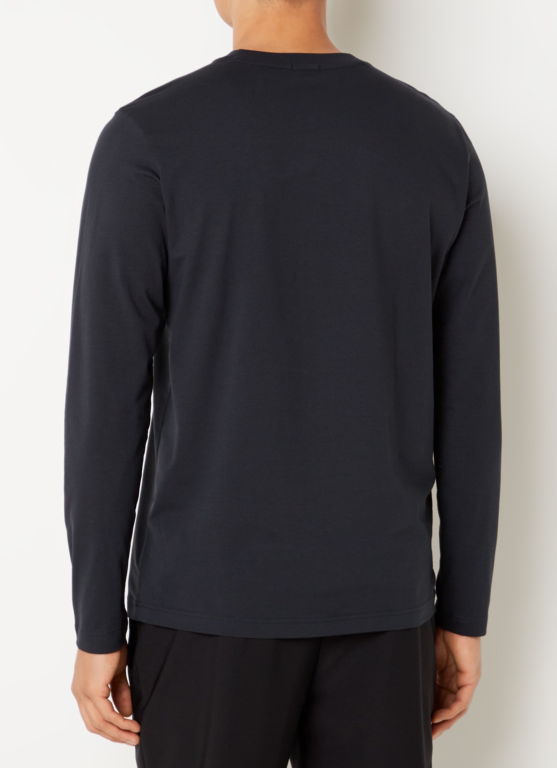 BOSS Longsleeve met logo - achterkant 4 donkerblauw