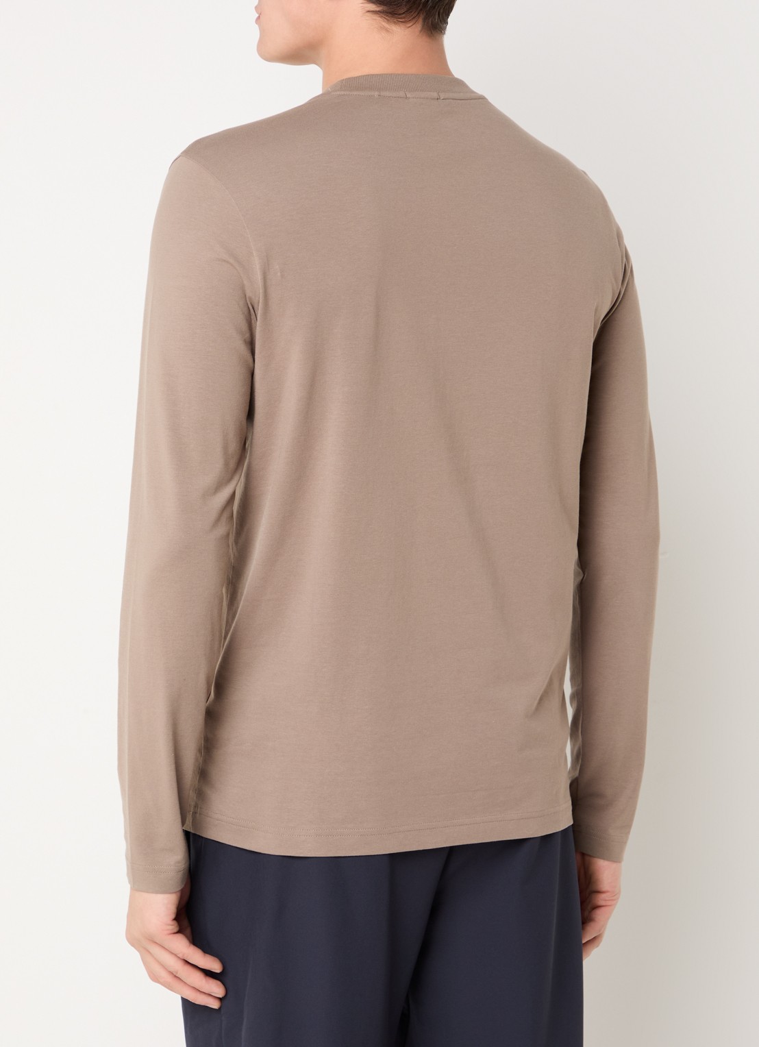 BOSS Longsleeve met logo - achterkant 4 beige