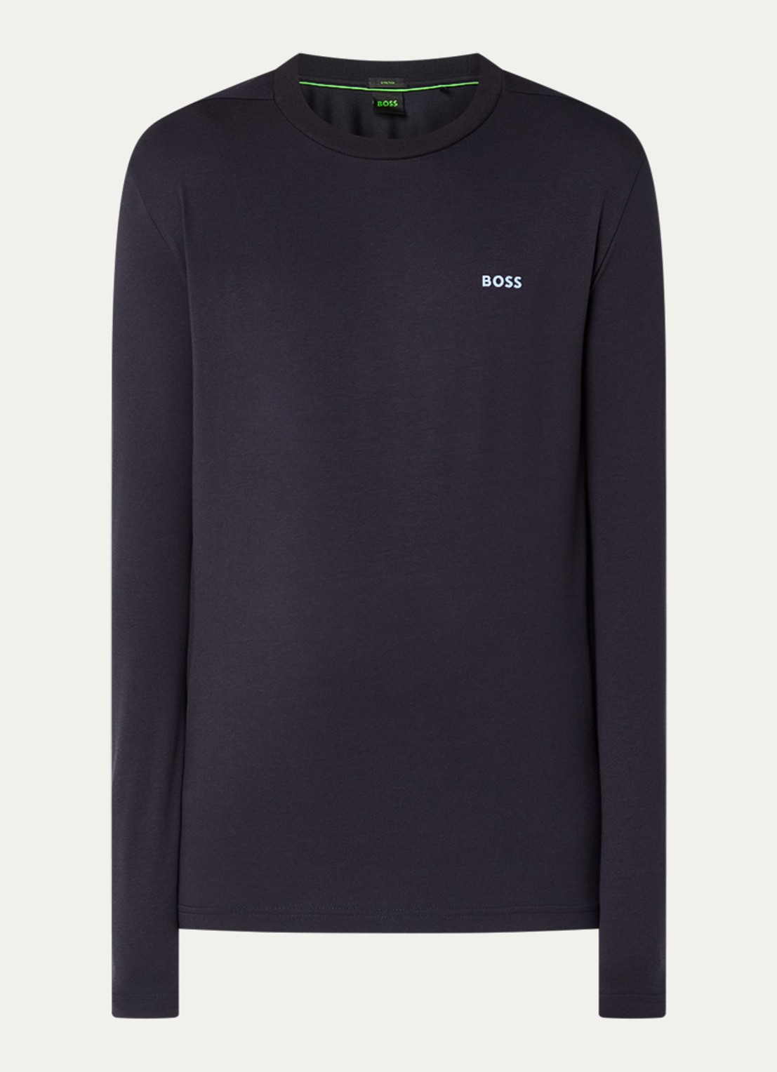 BOSS Longsleeve met logo - voorkant 3 indigo