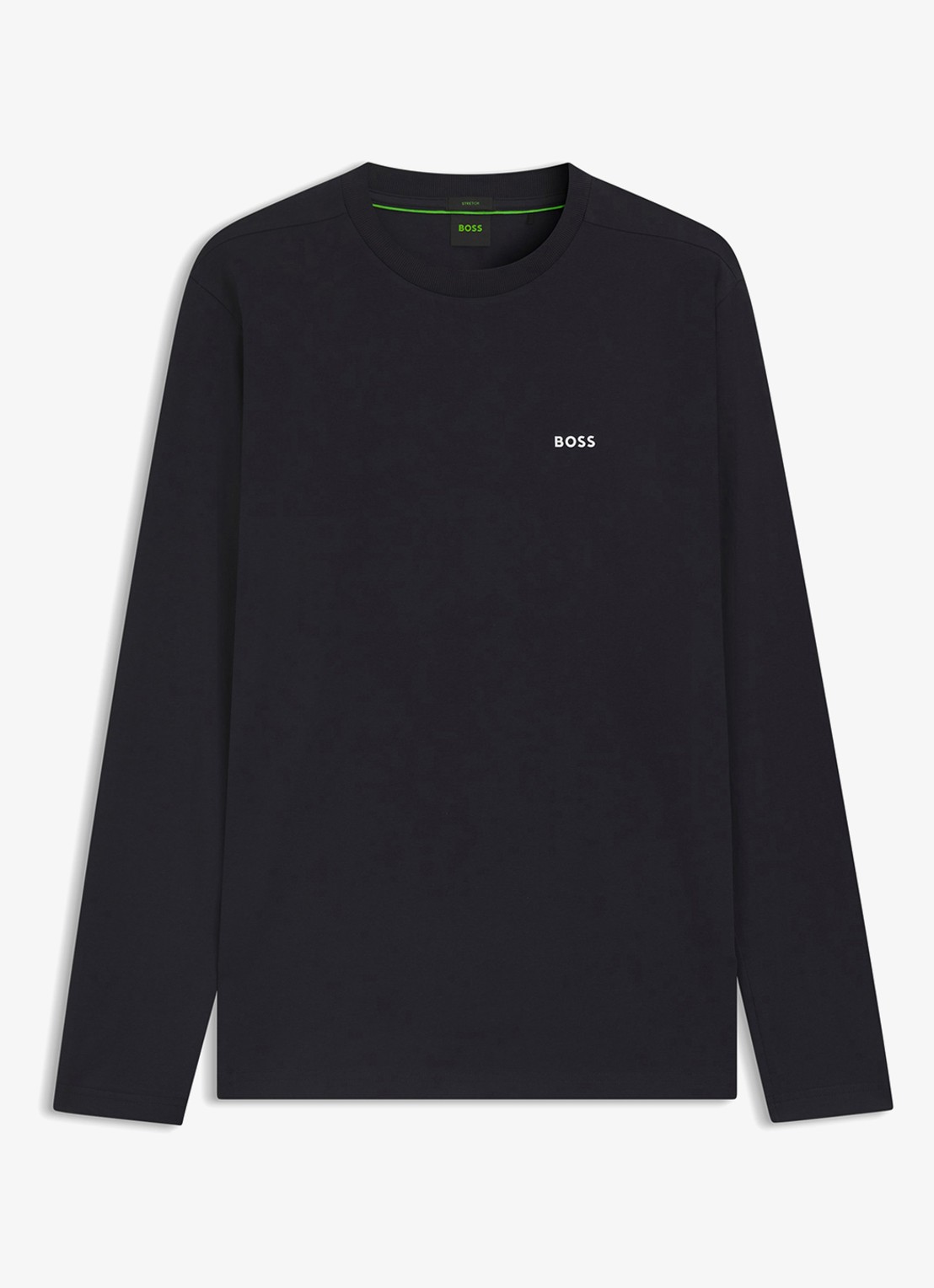 BOSS Longsleeve met logo - voorkant 4 royalblauw