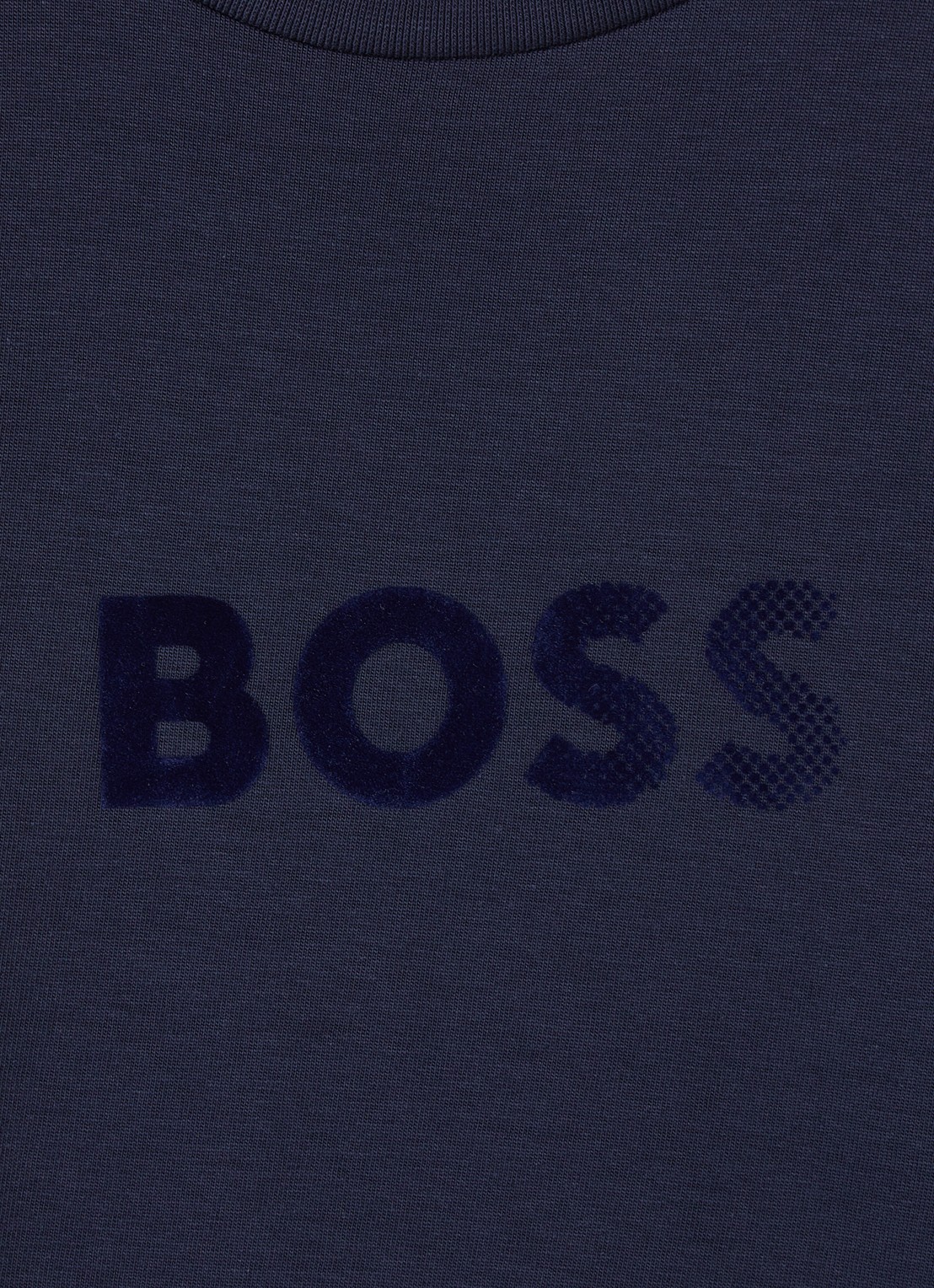 BOSS Longsleeve met logo - detail 3 donkerblauw