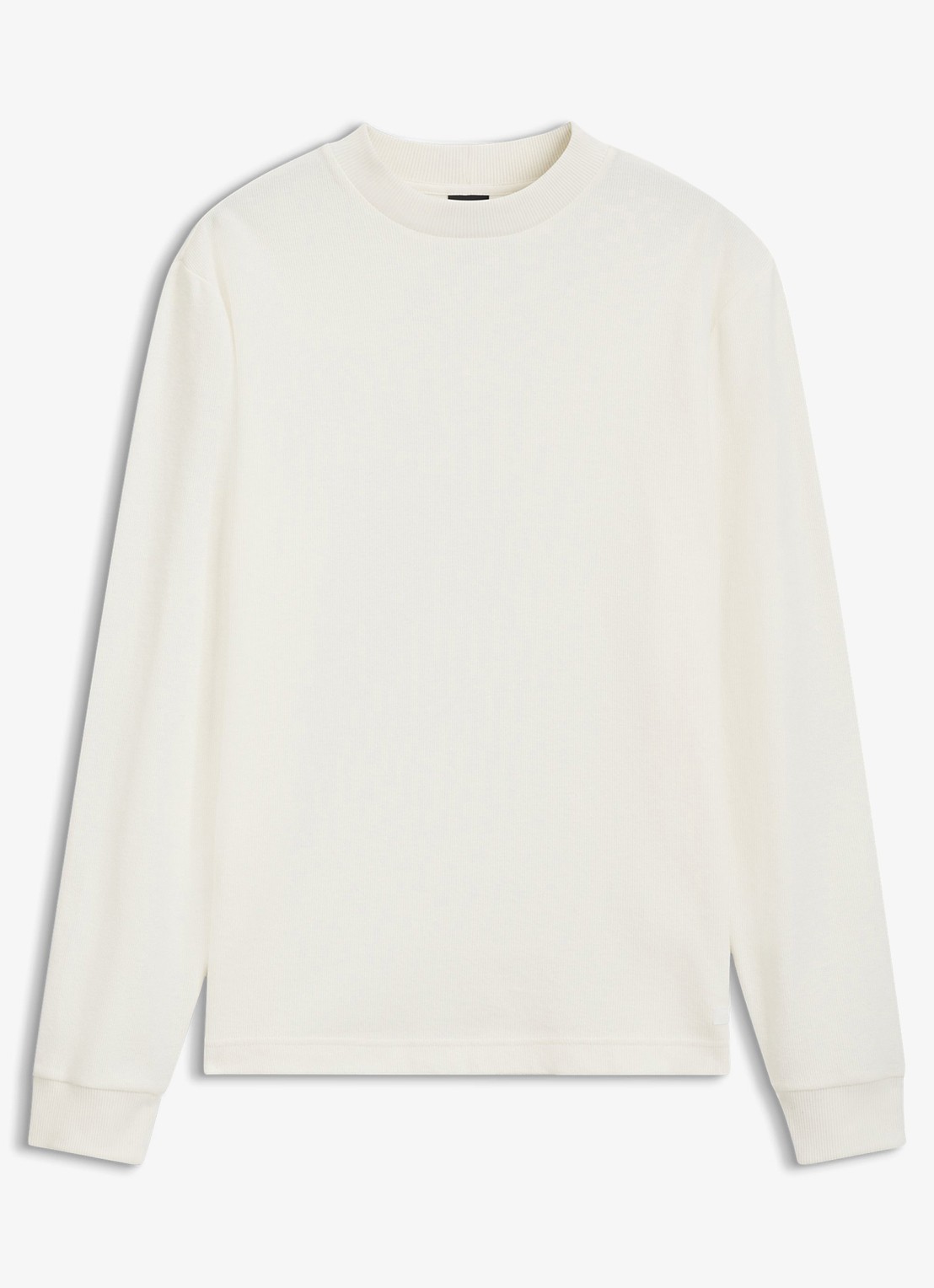 BOSS Longsleeve met stretch - voorkant natural-106 / beige