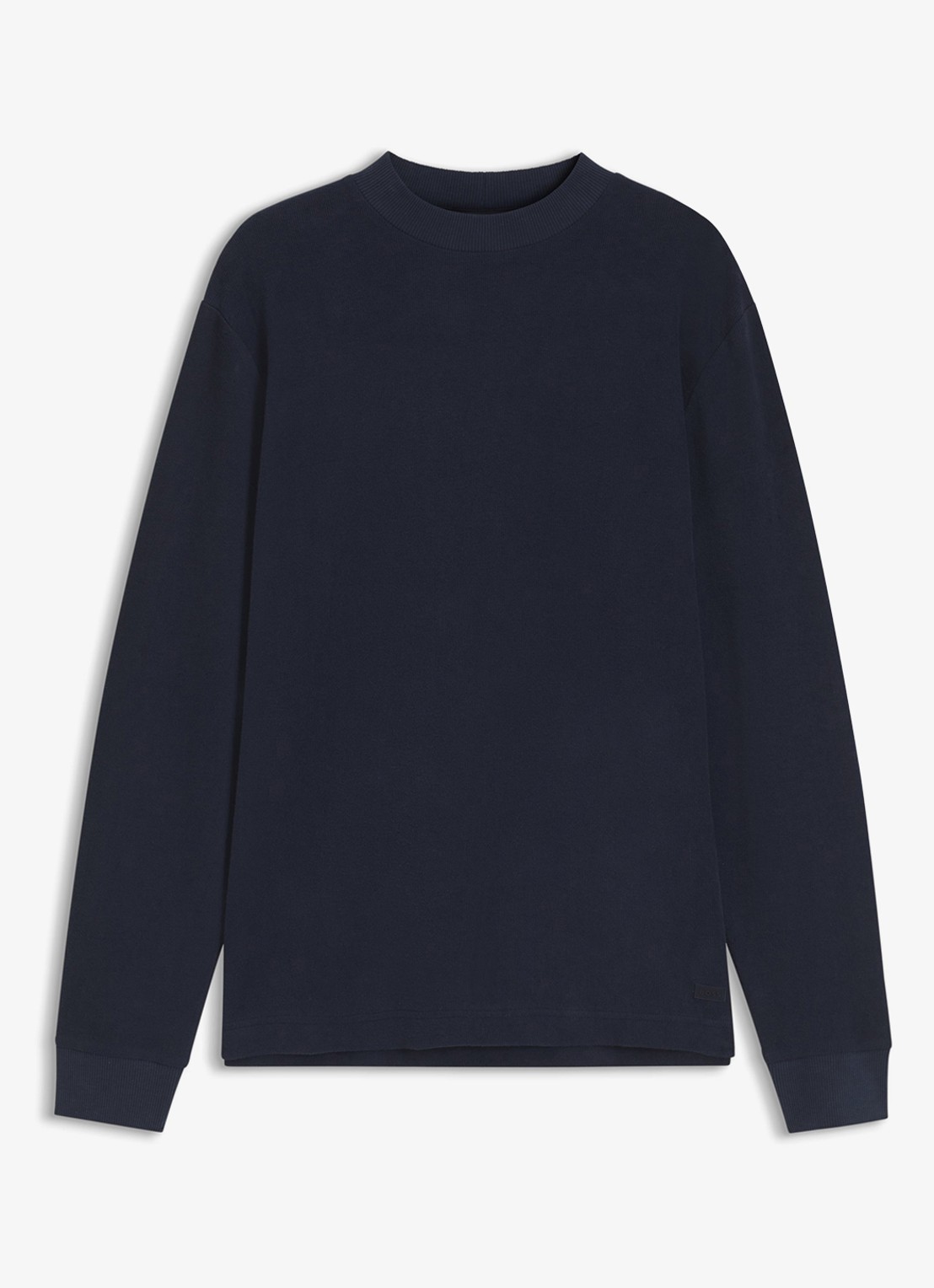 BOSS Longsleeve met stretch - voorkant 4 blauw