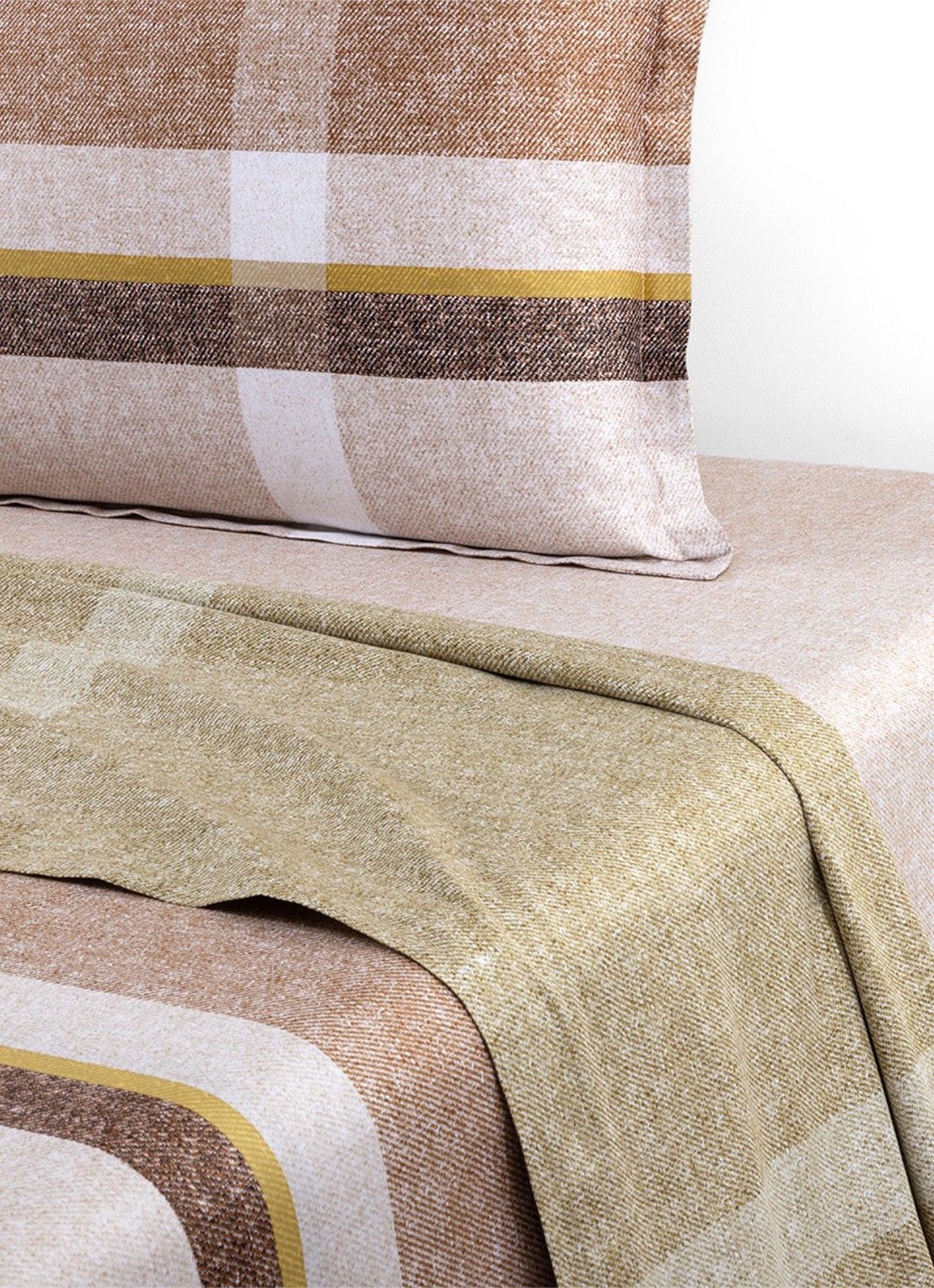 BOSS Loomis laken 120TC - voorkant 2 beige