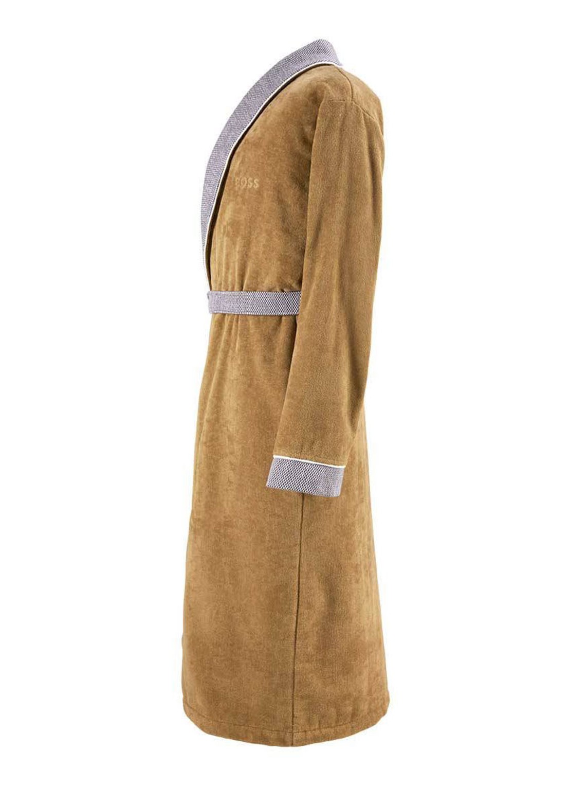 BOSS Lord badjas van katoen - unisex - detail 5 camel