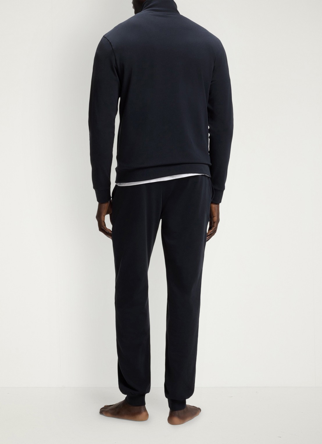 BOSS Loungeset met logo en steekzakken - achterkant 5 blauw