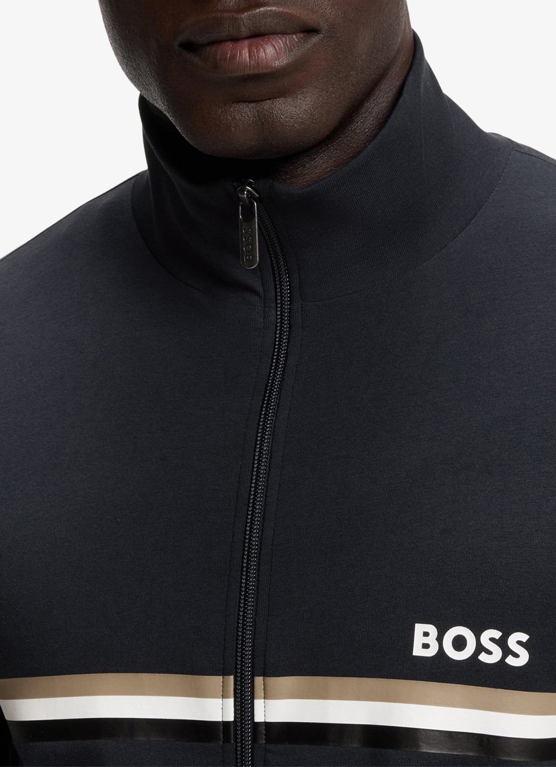 BOSS Loungeset met logo en steekzakken - detail 2 blauw
