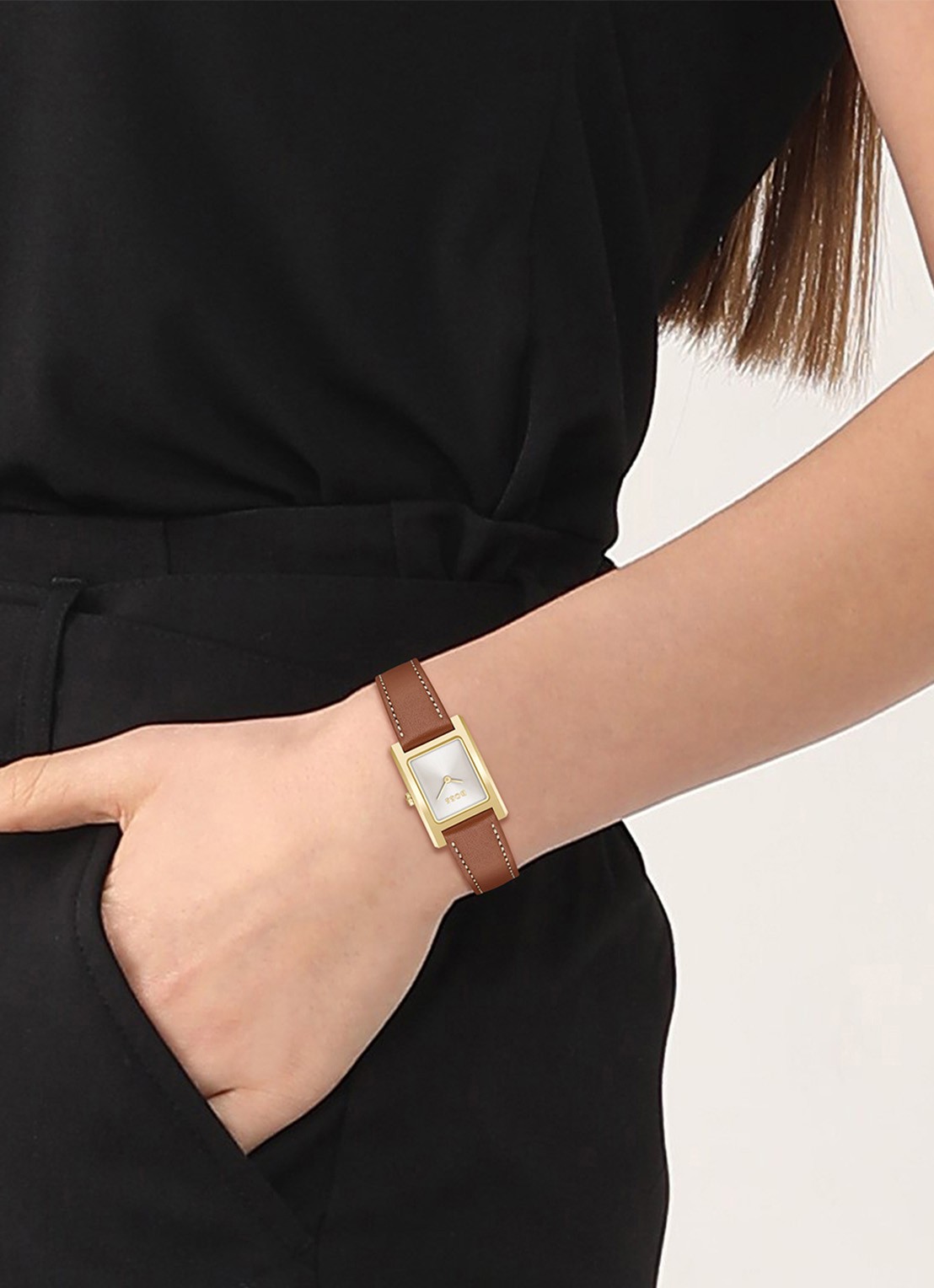 BOSS  Lucy horloge HB1502741 - voorkant 2 goud