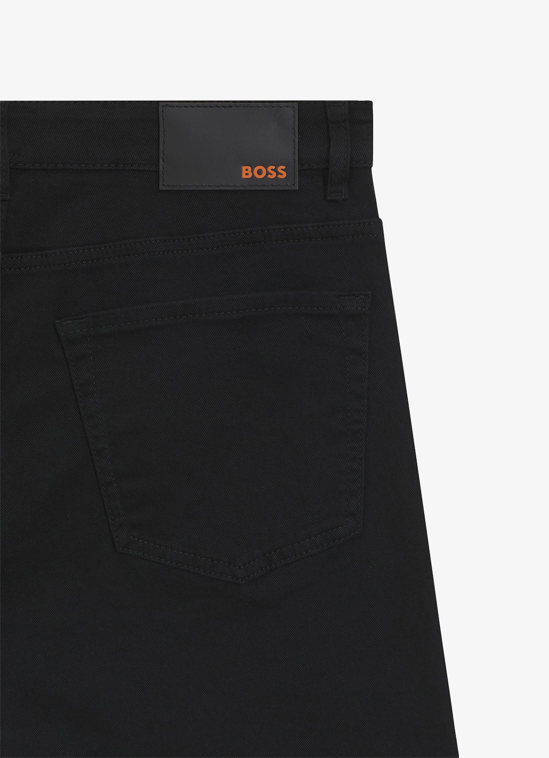 BOSS Maine straight fit jeans met gekleurde wassing  - detail 4 zwart