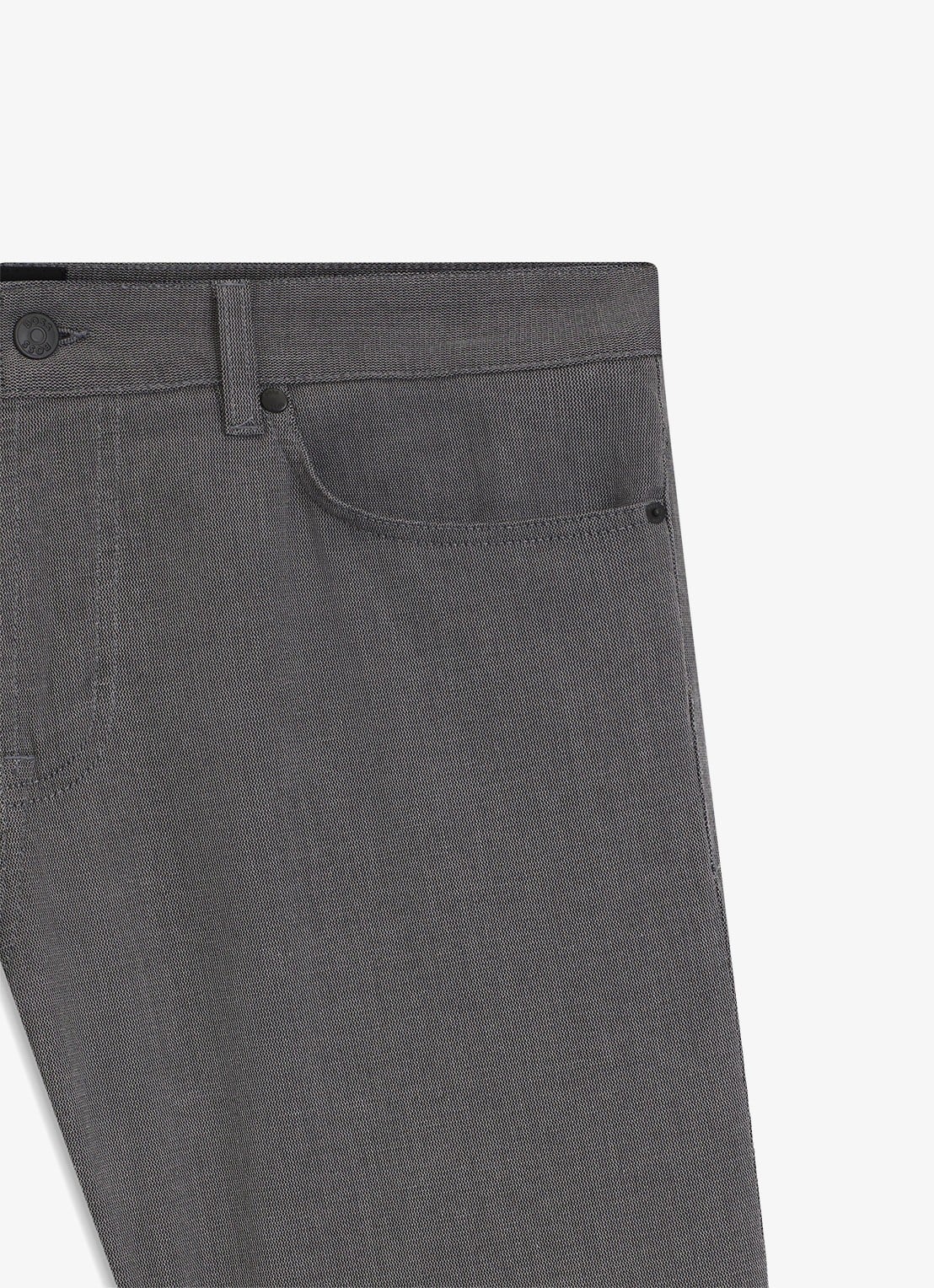 BOSS Maine straight fit pantalon met steekzakken  - detail 3 donkergrijs