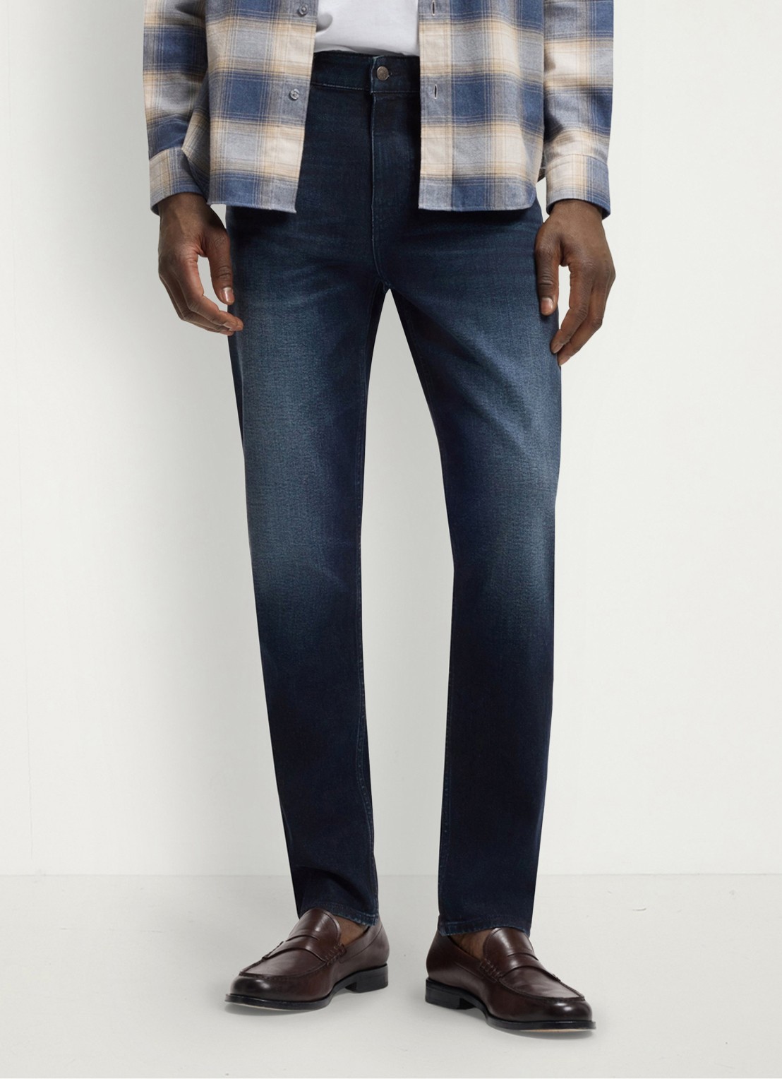 BOSS Maine straight leg jeans in katoenblend - detail 2 denim
