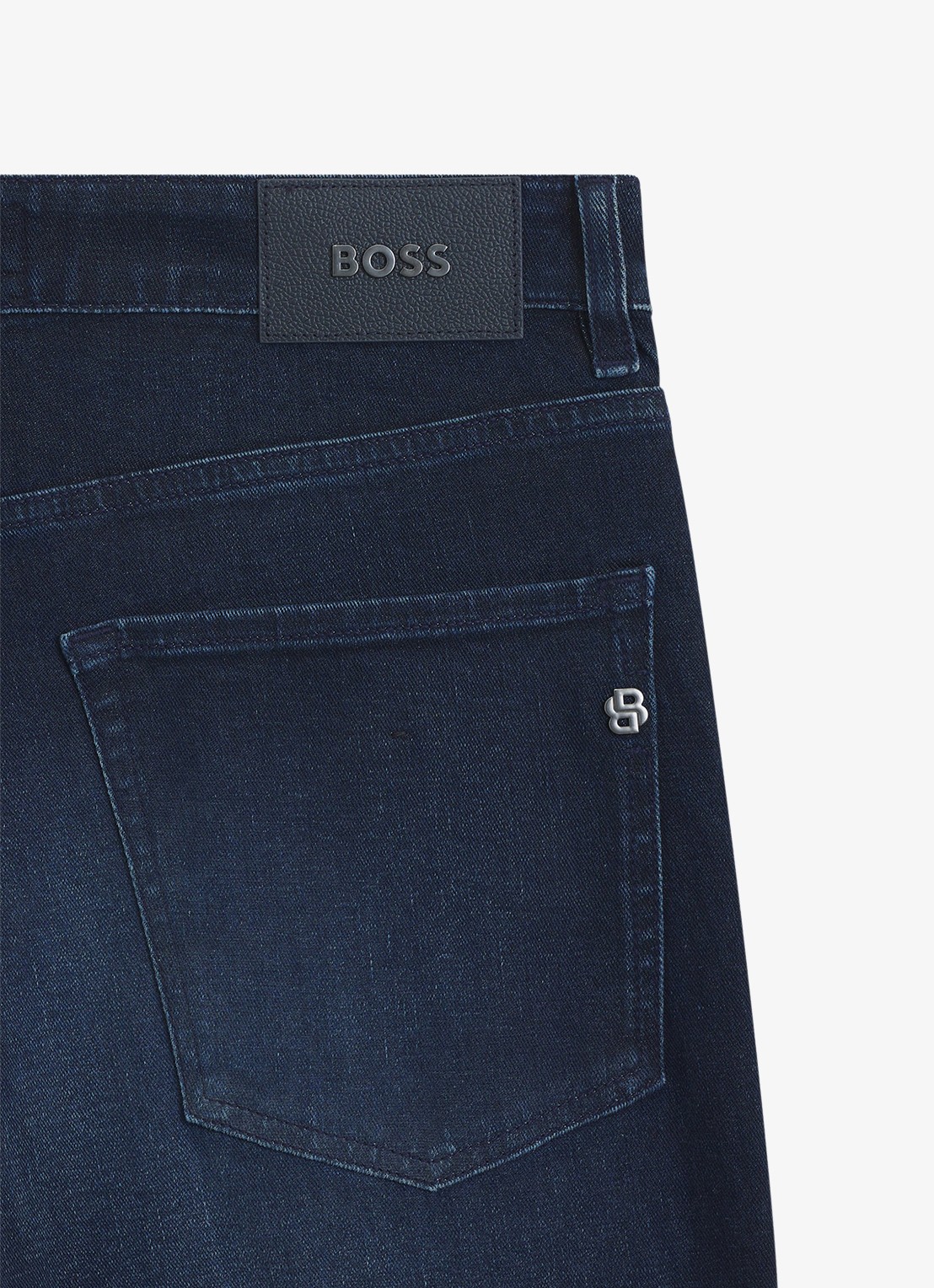 BOSS Maine straight leg jeans in katoenblend - detail 4 denim
