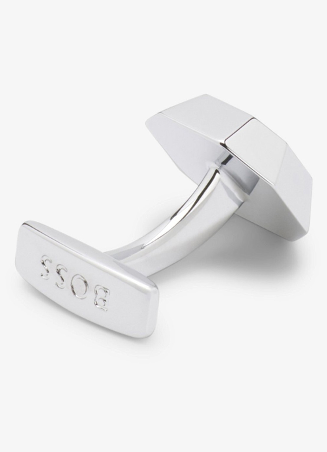 BOSS Manchetknopen met logo - detail 2 zilver