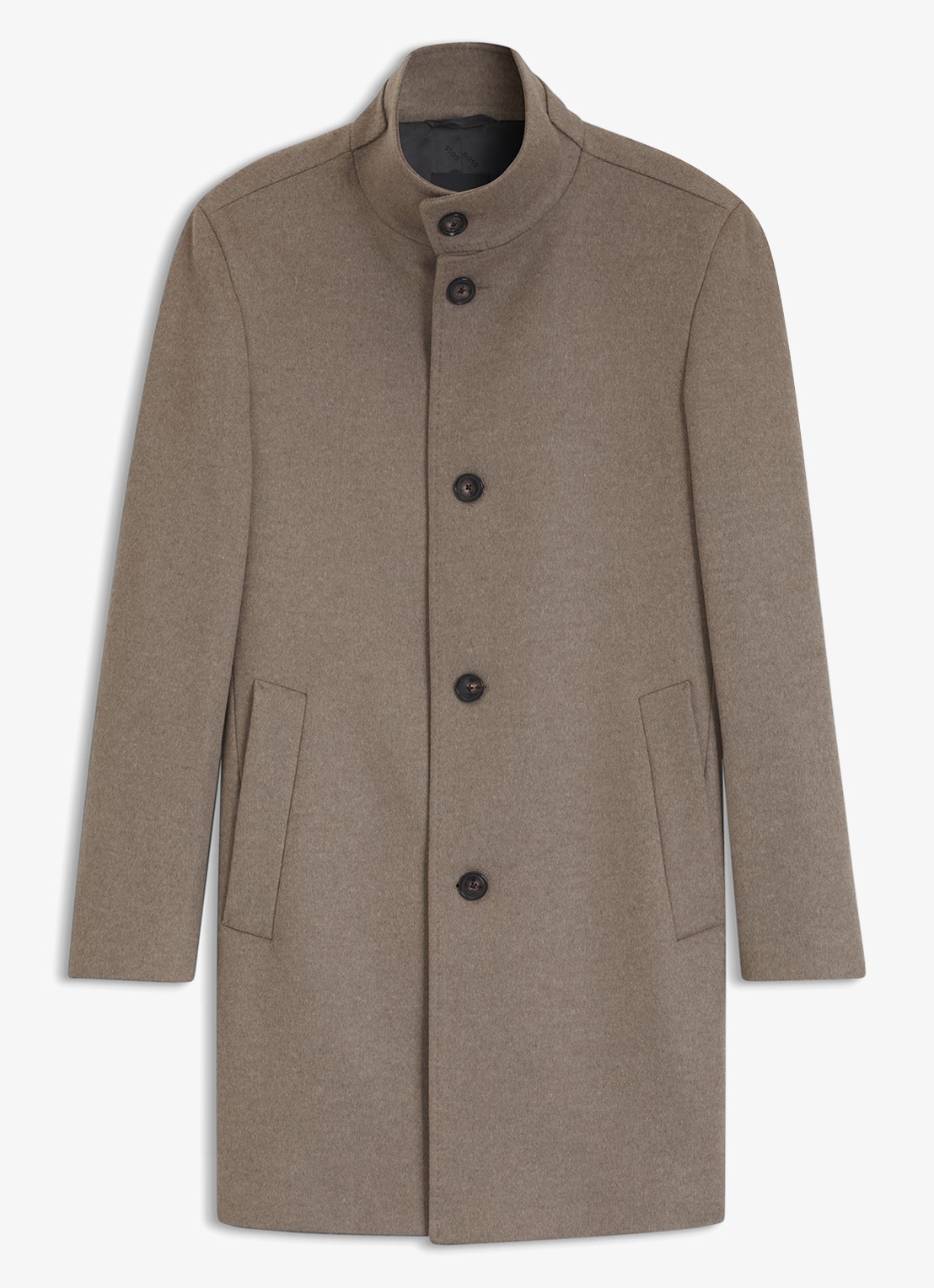 BOSS Mantel met steekzakken - voorkant open brown-240 / bruin