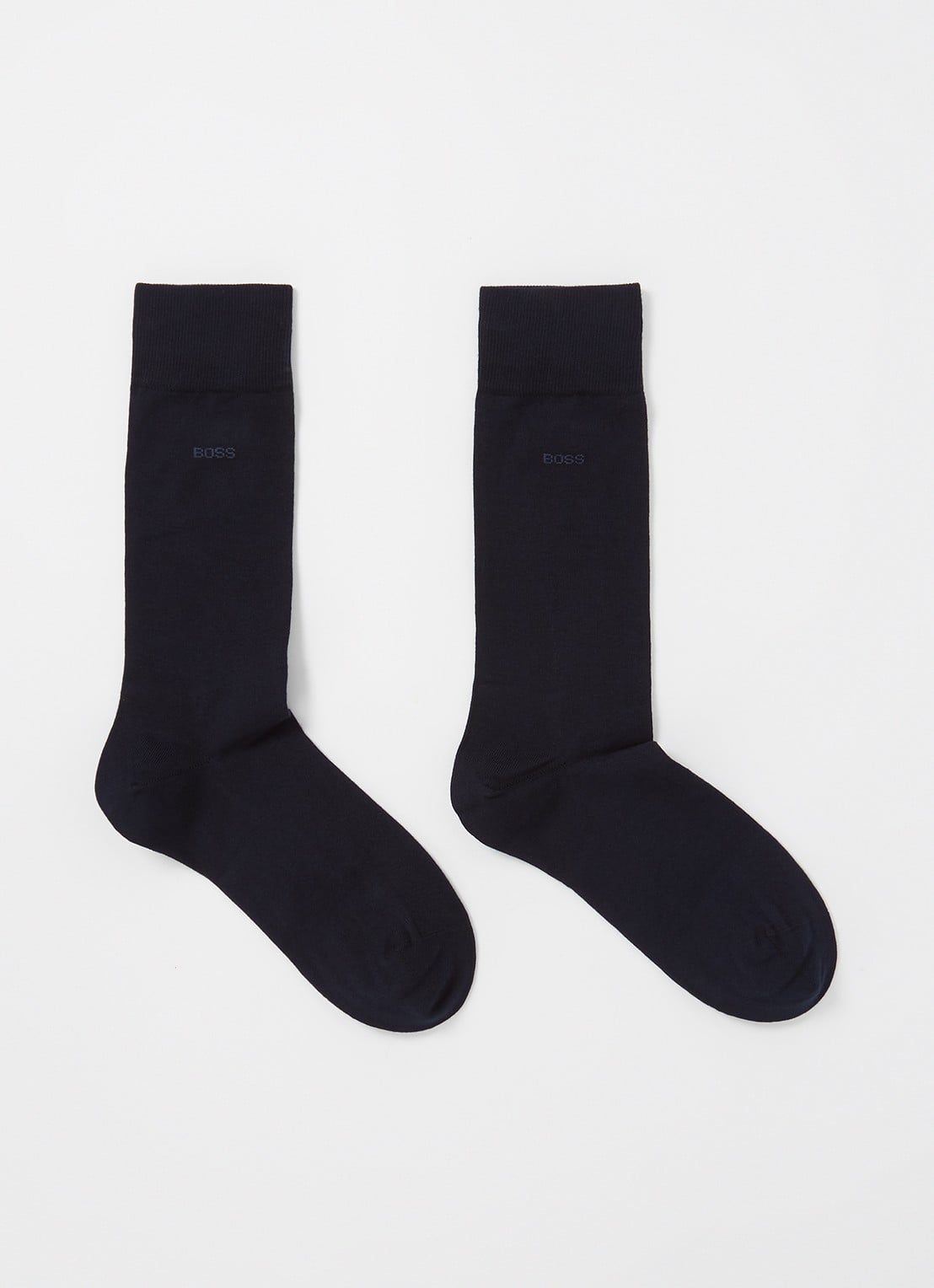BOSS Marc sokken met logo - voorkant donkerblauw