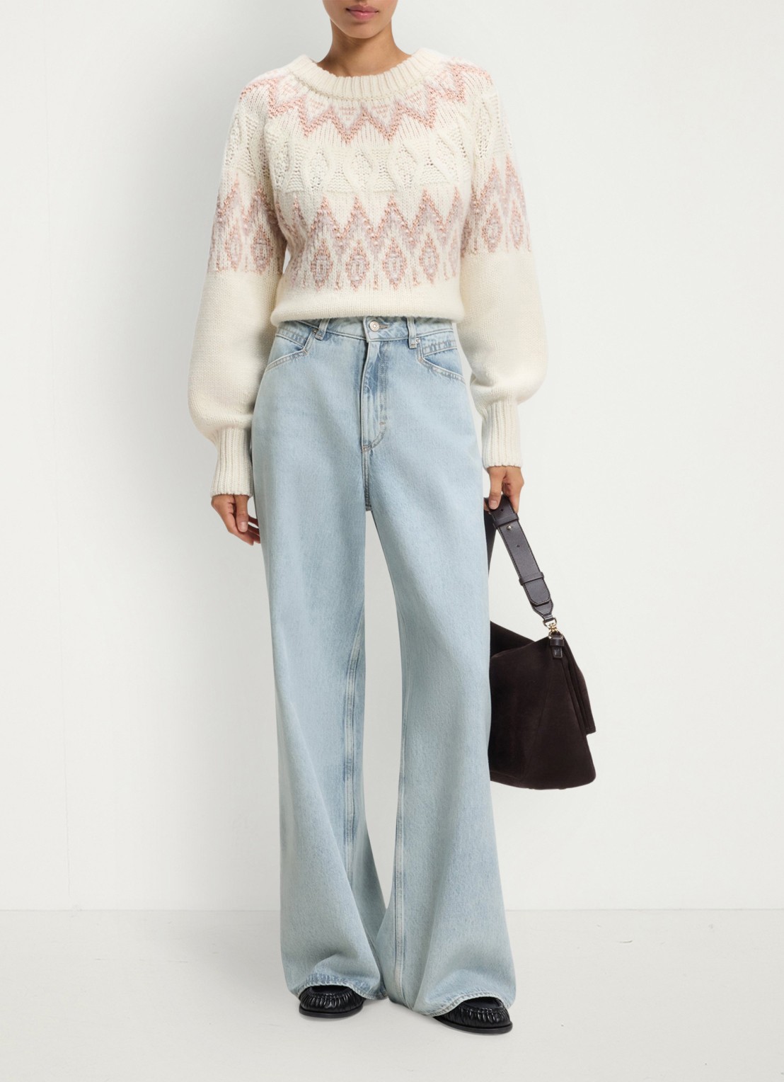 BOSS Mid waist straight leg jeans met lichte wassing  - voorkant 6 indigo