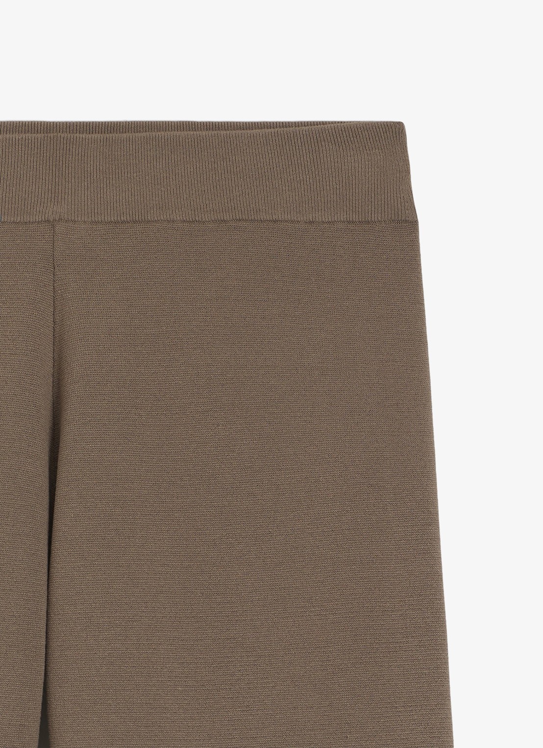 BOSS Mid waist wide fit joggingbroek met rib structuur - voorkant brown overflow-915 / bruin