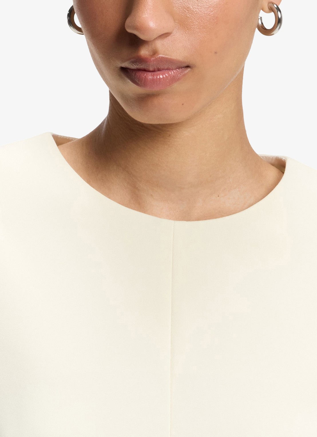 BOSS Mini jurk met steekzakken - detail 4 creme