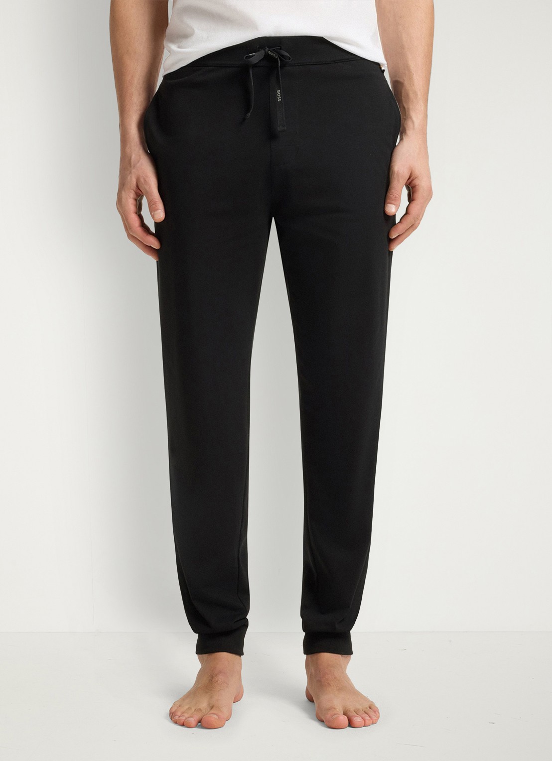BOSS Mix&Match loungebroek met logoborduring - detail 2 zwart