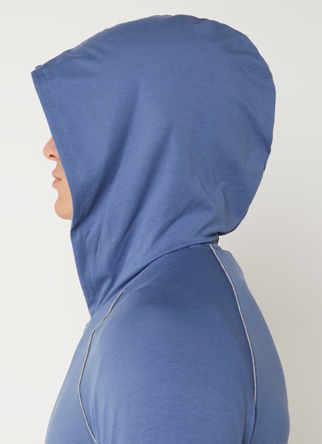 BOSS Mix&Match sweatvest met logoborduring en steekzakken - detail 5 open blue-478 / blauw