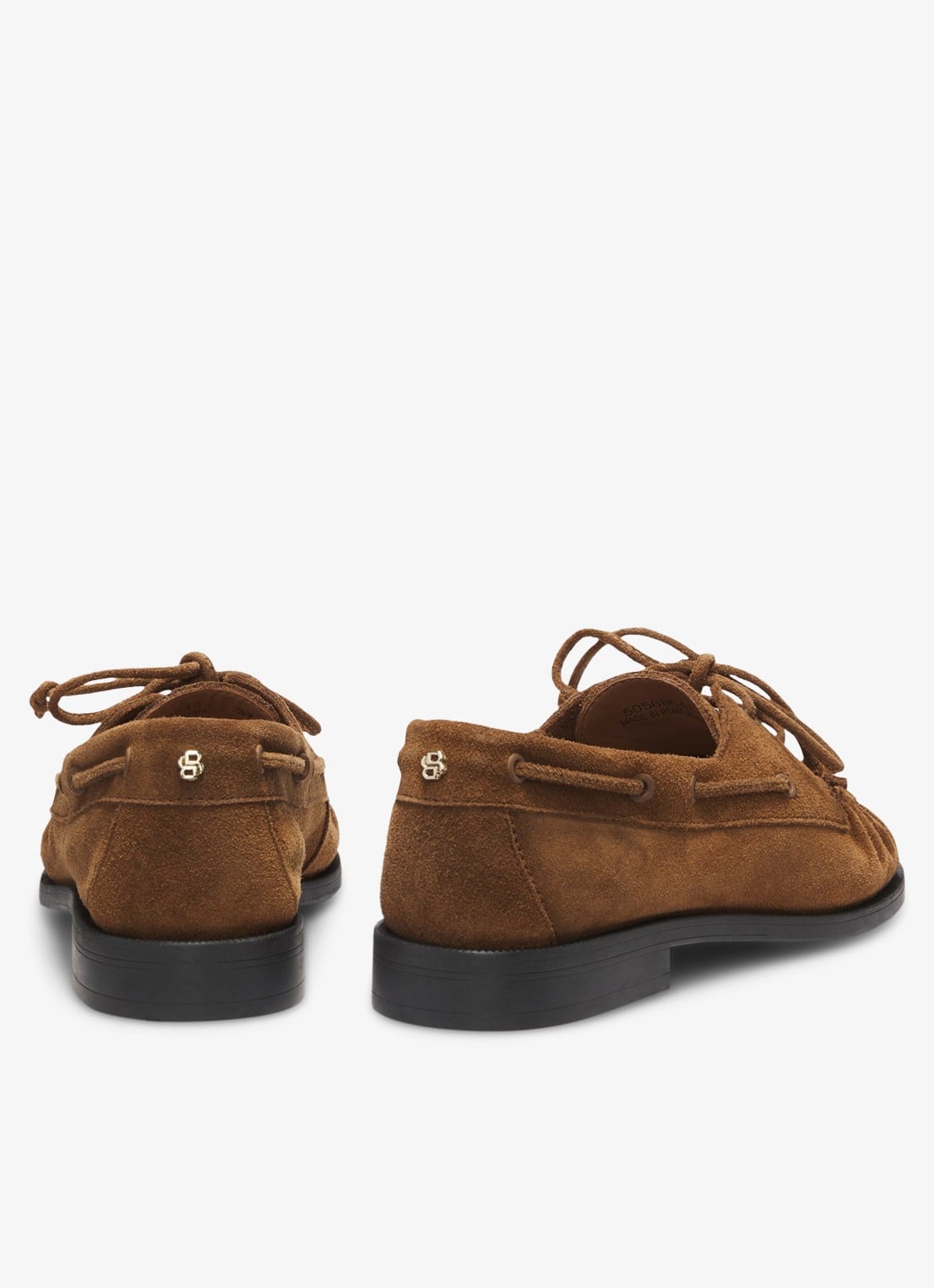 BOSS Mocassins met gestrikt detail - achterkant 3 hazelnootbruin