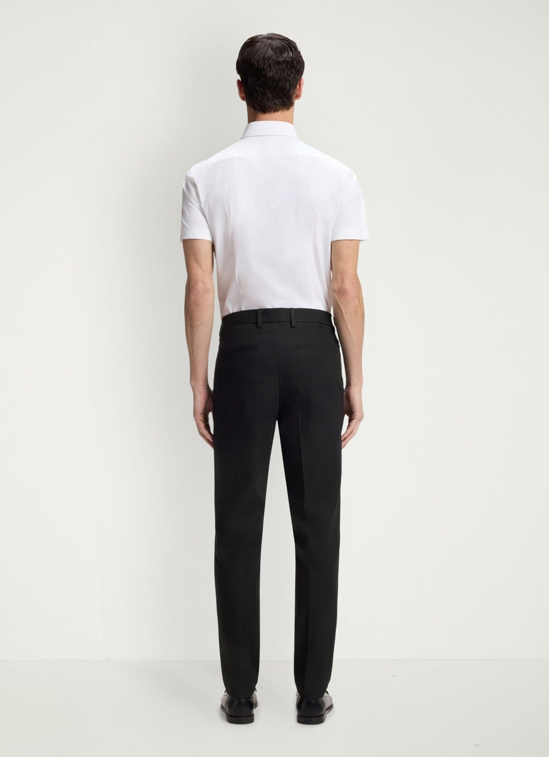 BOSS Modern fit pantalon met steekzakken  - achterkant black-001 / zwart