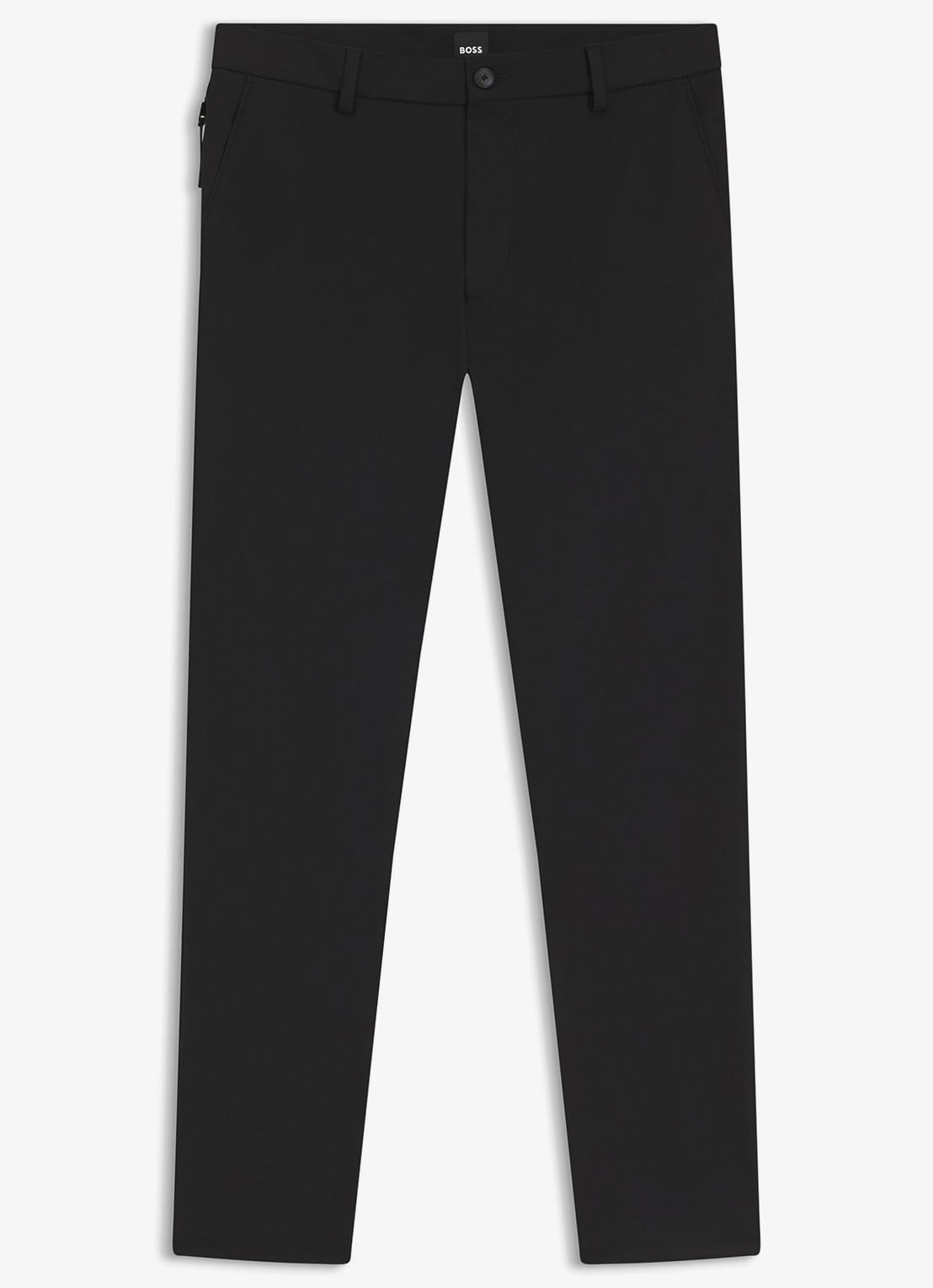 BOSS Modern fit pantalon met steekzakken  - voorkant 2 black-001 / zwart