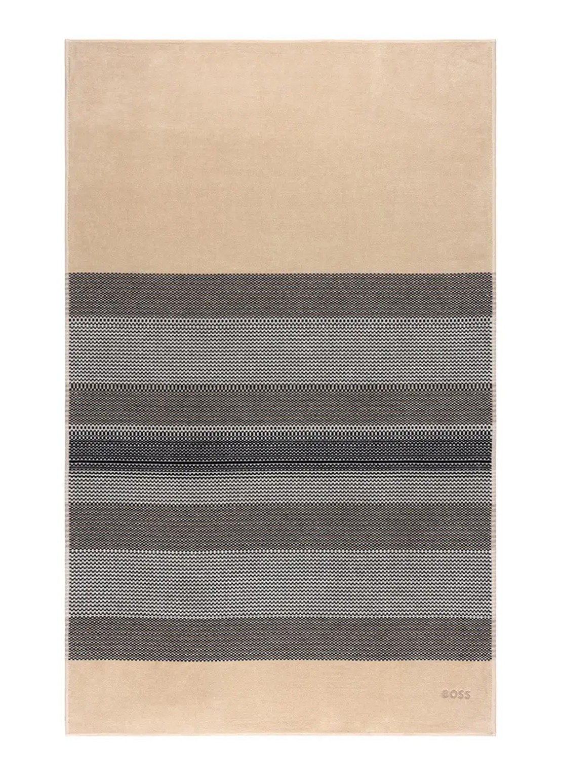 BOSS Modernis badhanddoek 55 x 90 cm - voorkant beige