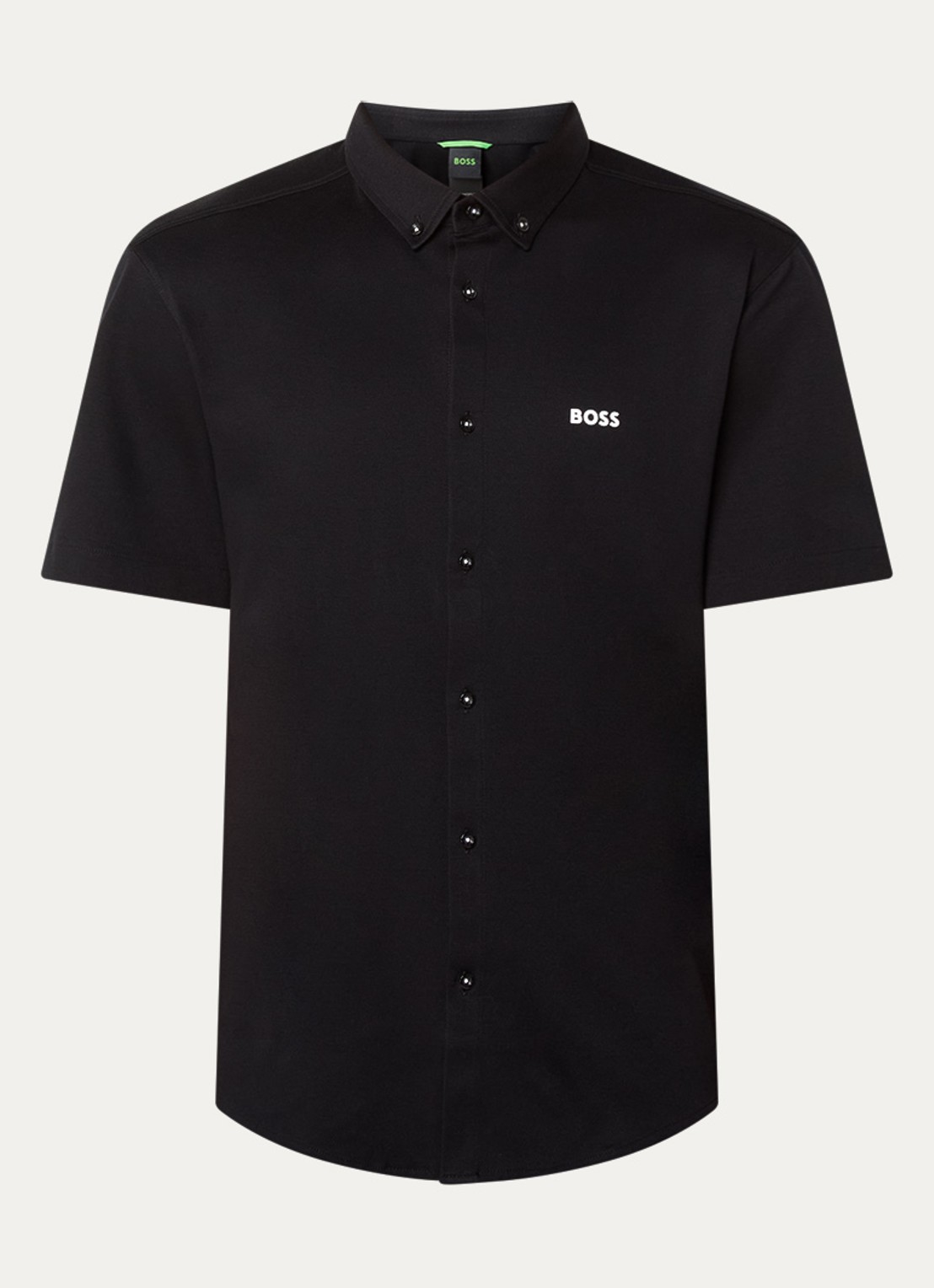 BOSS Motion regular fit overhemd met logo - voorkant 2 zwart