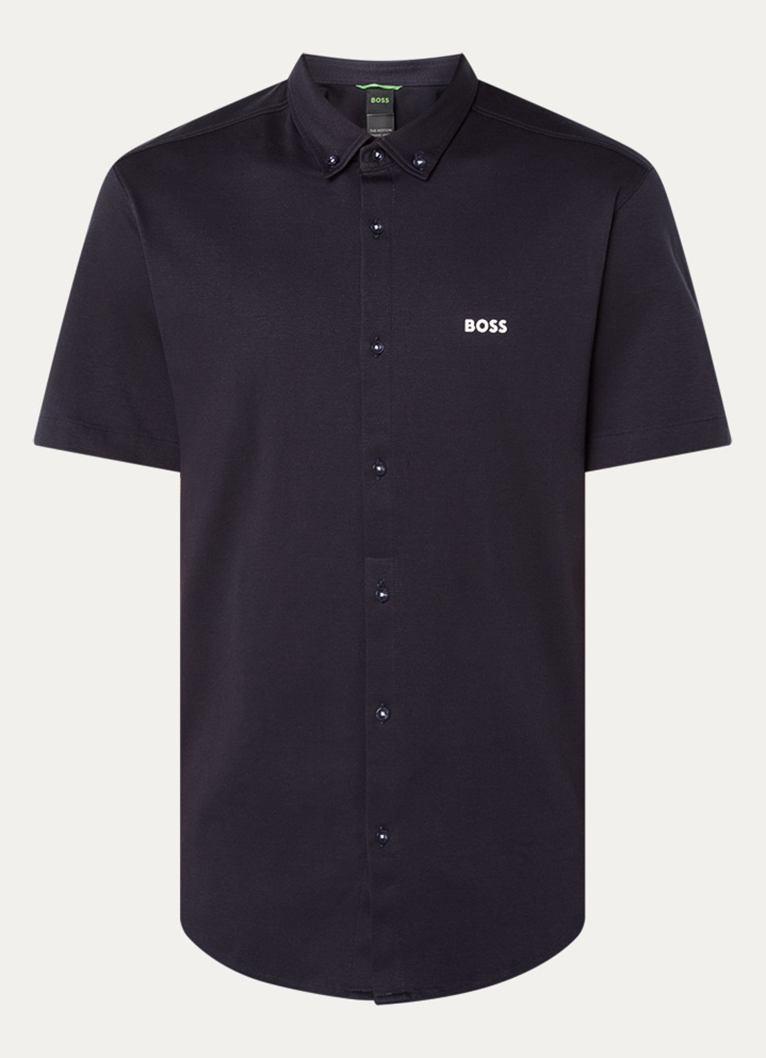 BOSS Motion regular fit overhemd met logo - voorkant 2 donkerblauw