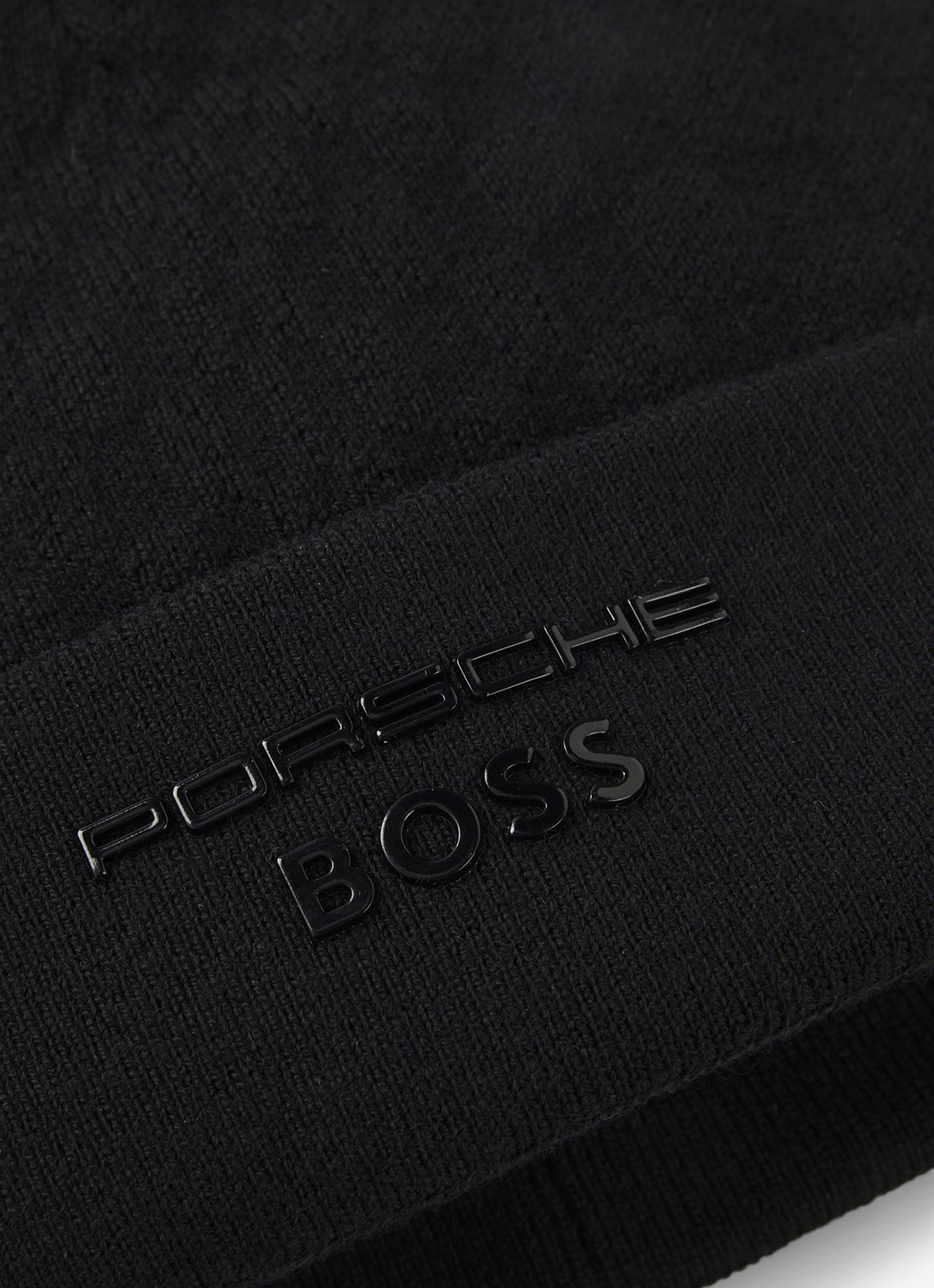 BOSS Muts van wol - voorkant 3 zwart